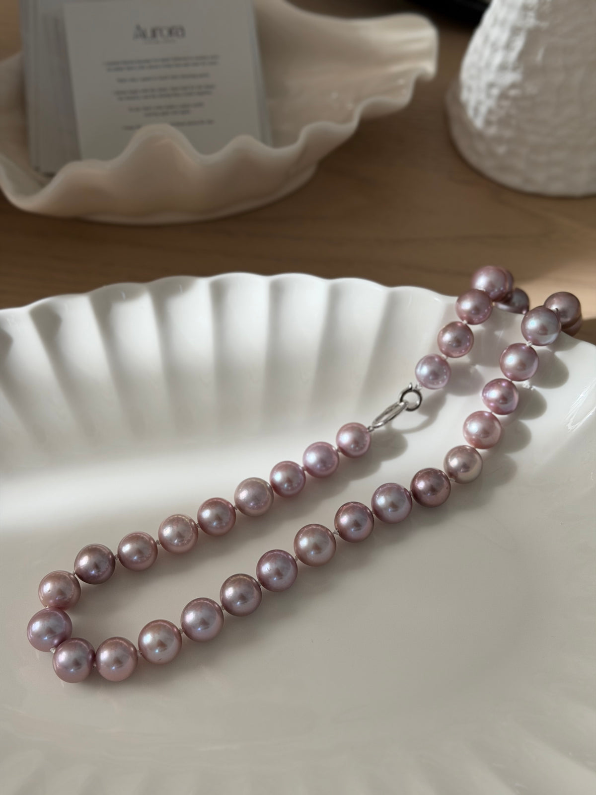 Lumi Necklace — Milky Lavender