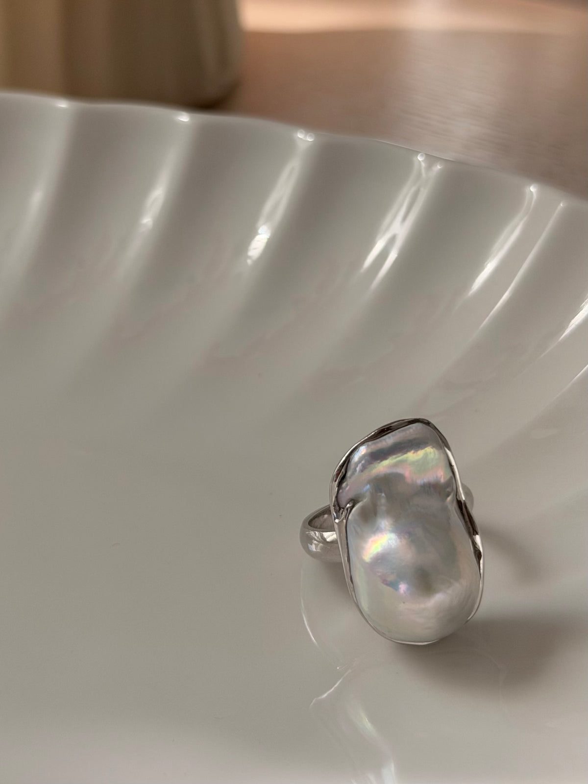 The Aurelia Ring - Freshwater Baroque Pearl