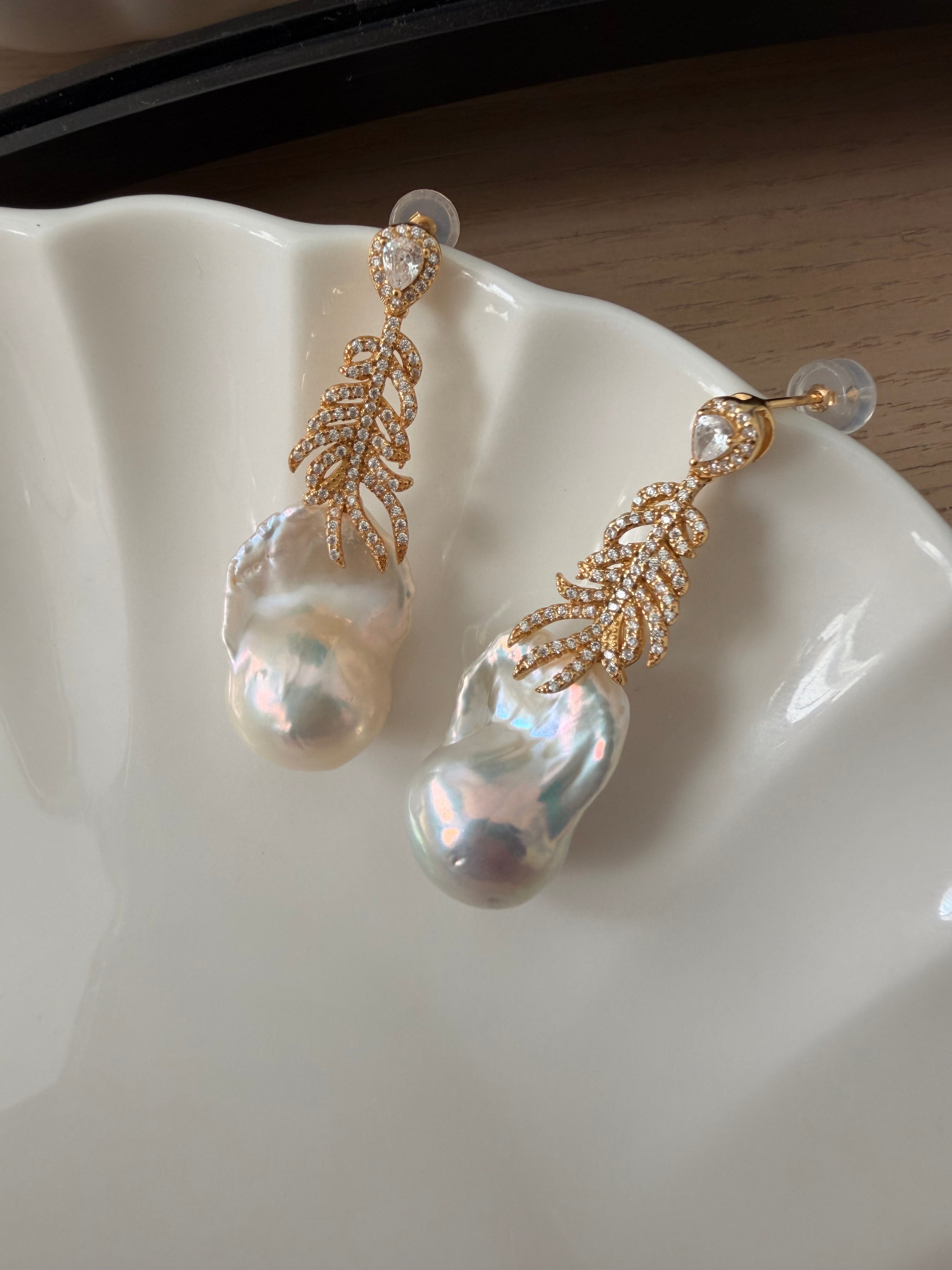 Pureform Baroque Pearl Earrings Baroque Pearl Earrings