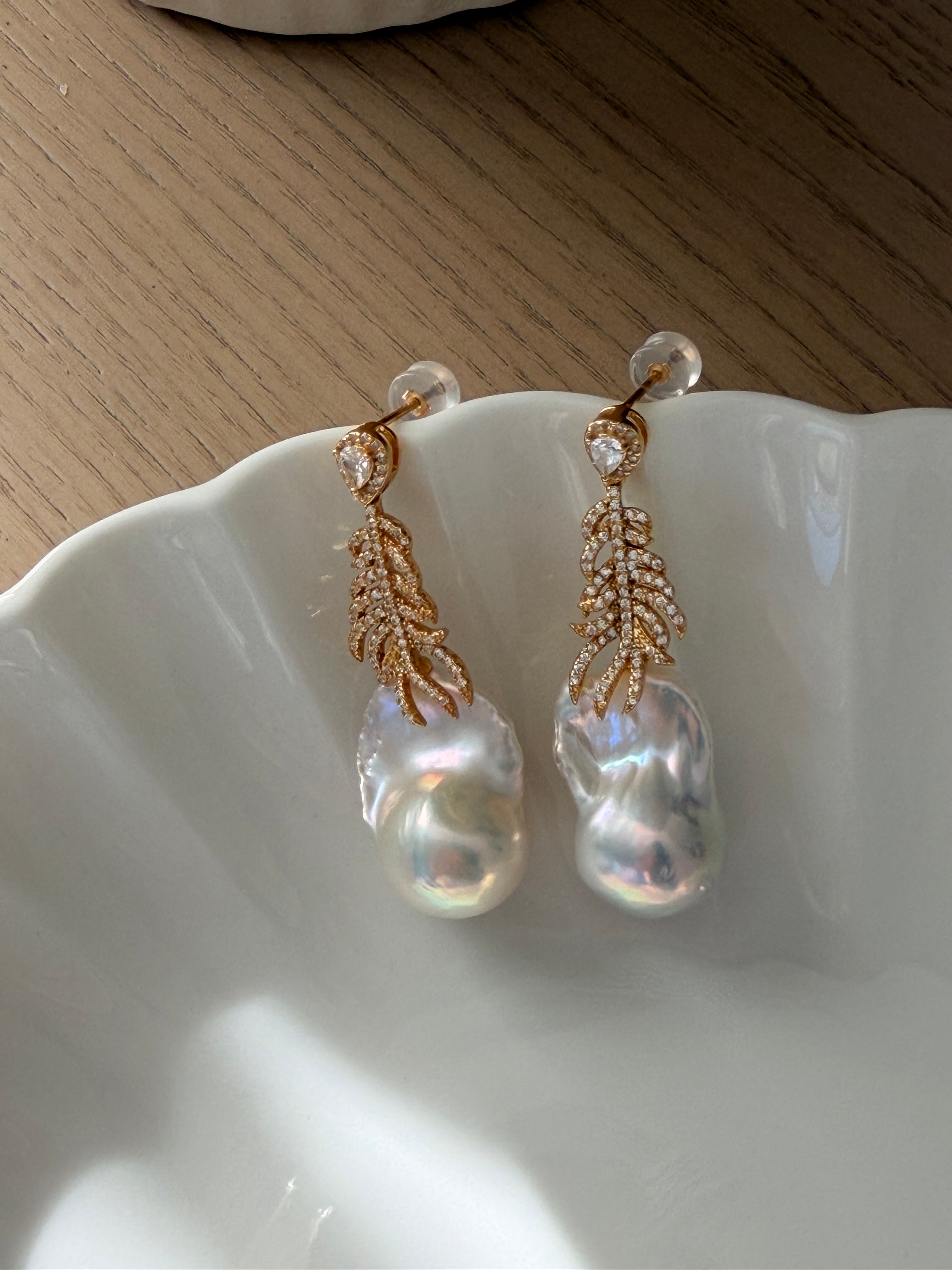 Pureform Baroque Pearl Earrings Baroque Pearl Earrings