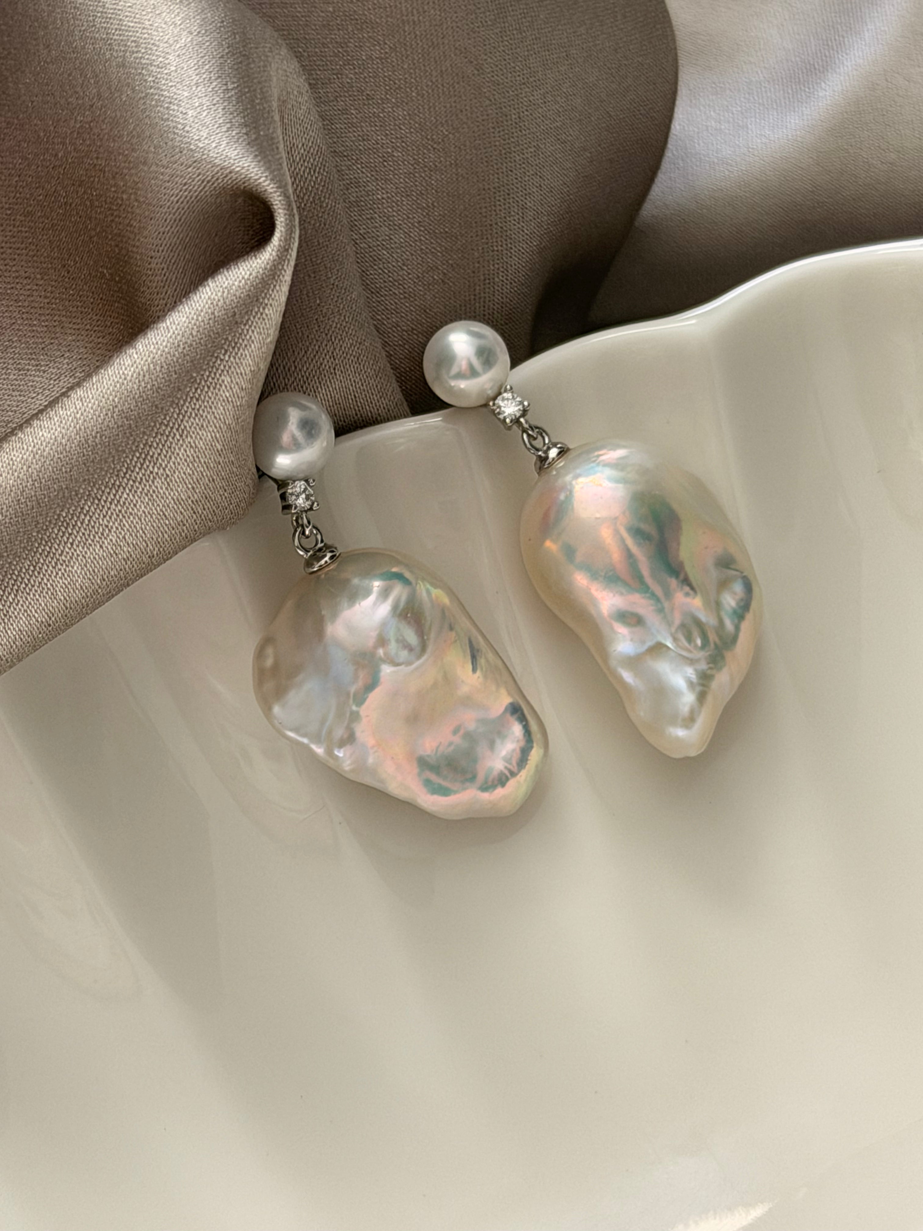Seraph Moonwater Baroque Pearl Earrings