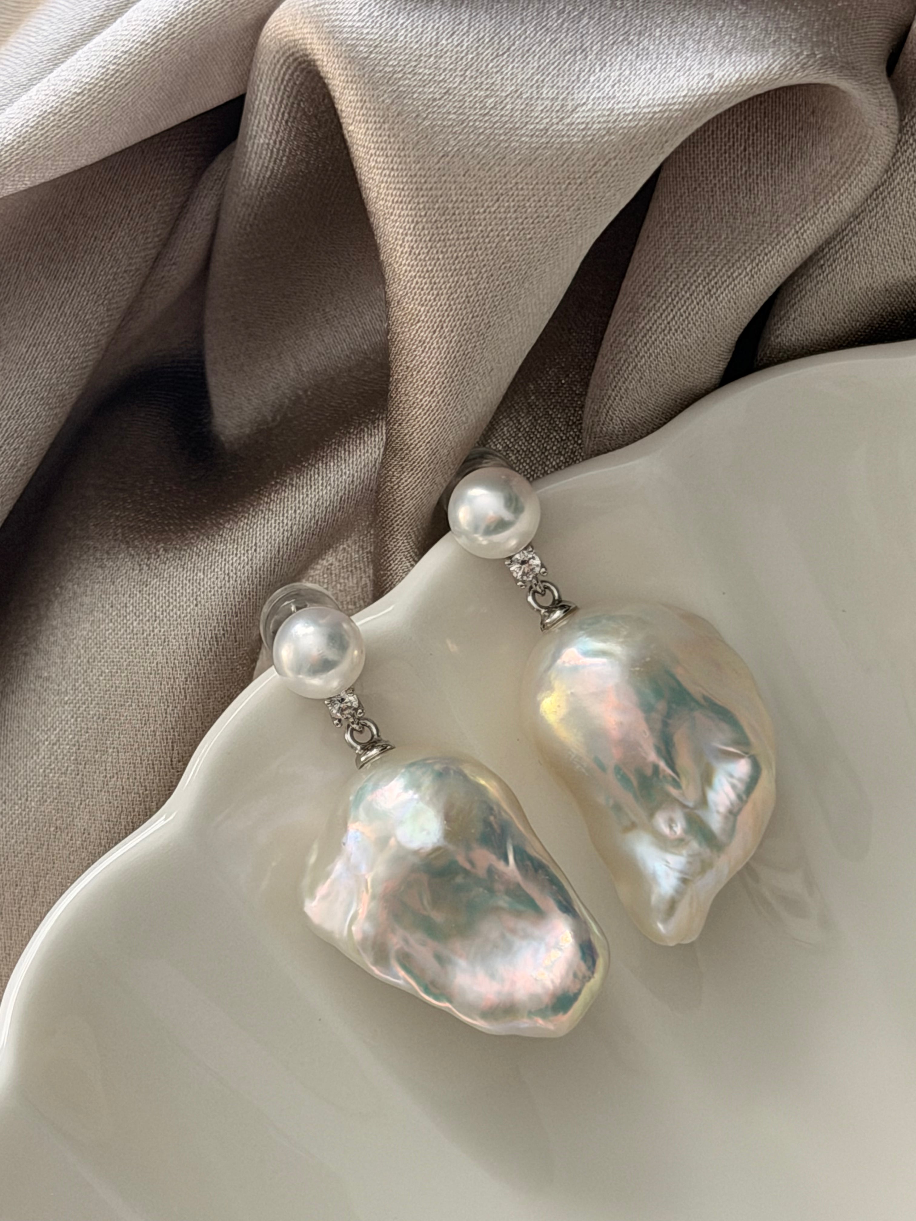 Seraph Moonwater Baroque Pearl Earrings