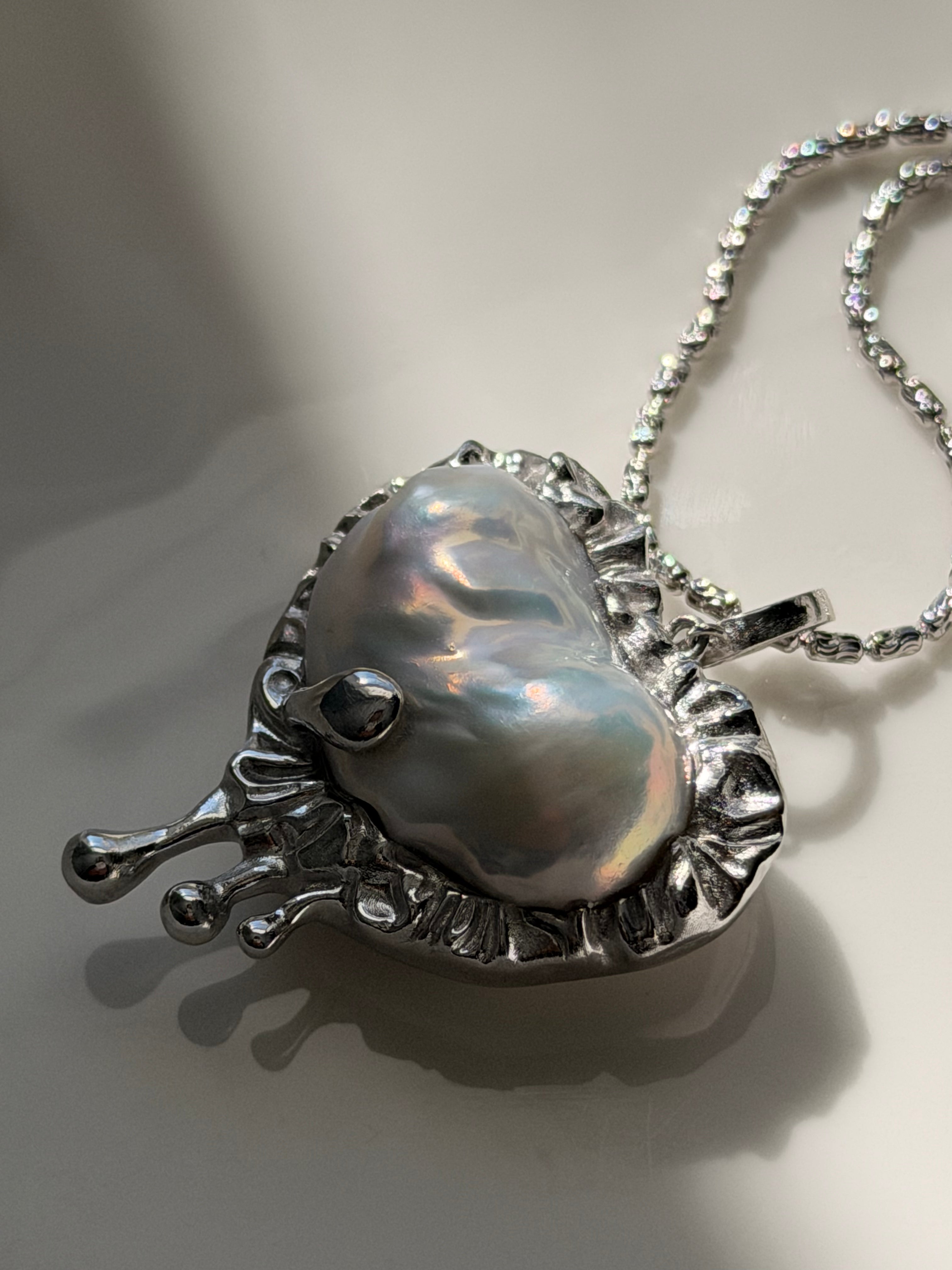 Aurora Liquid Heart Necklace