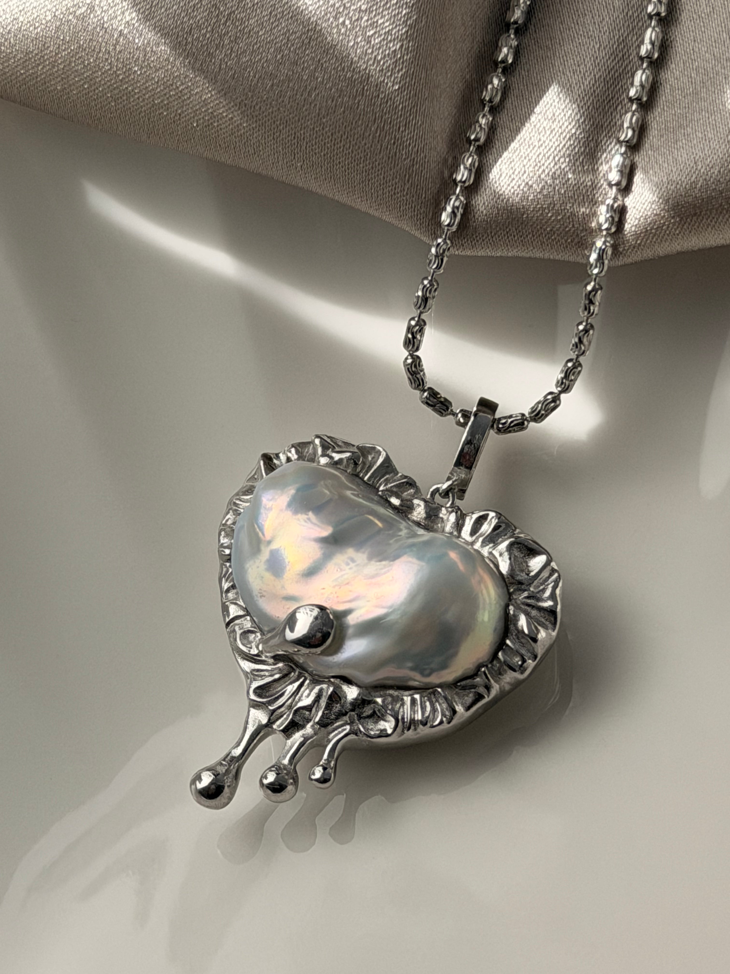 Aurora Liquid Heart Necklace