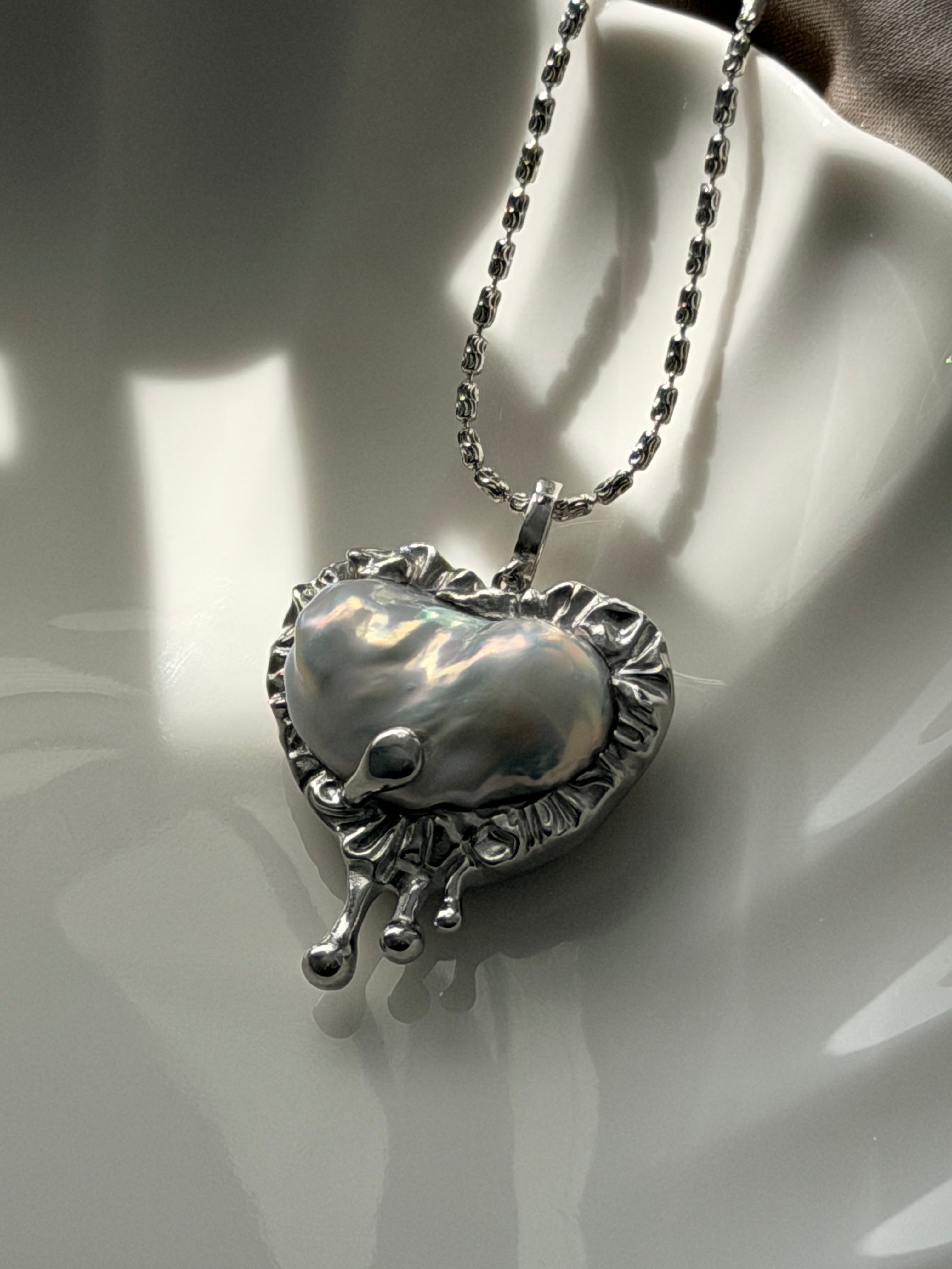Aurora Liquid Heart Necklace
