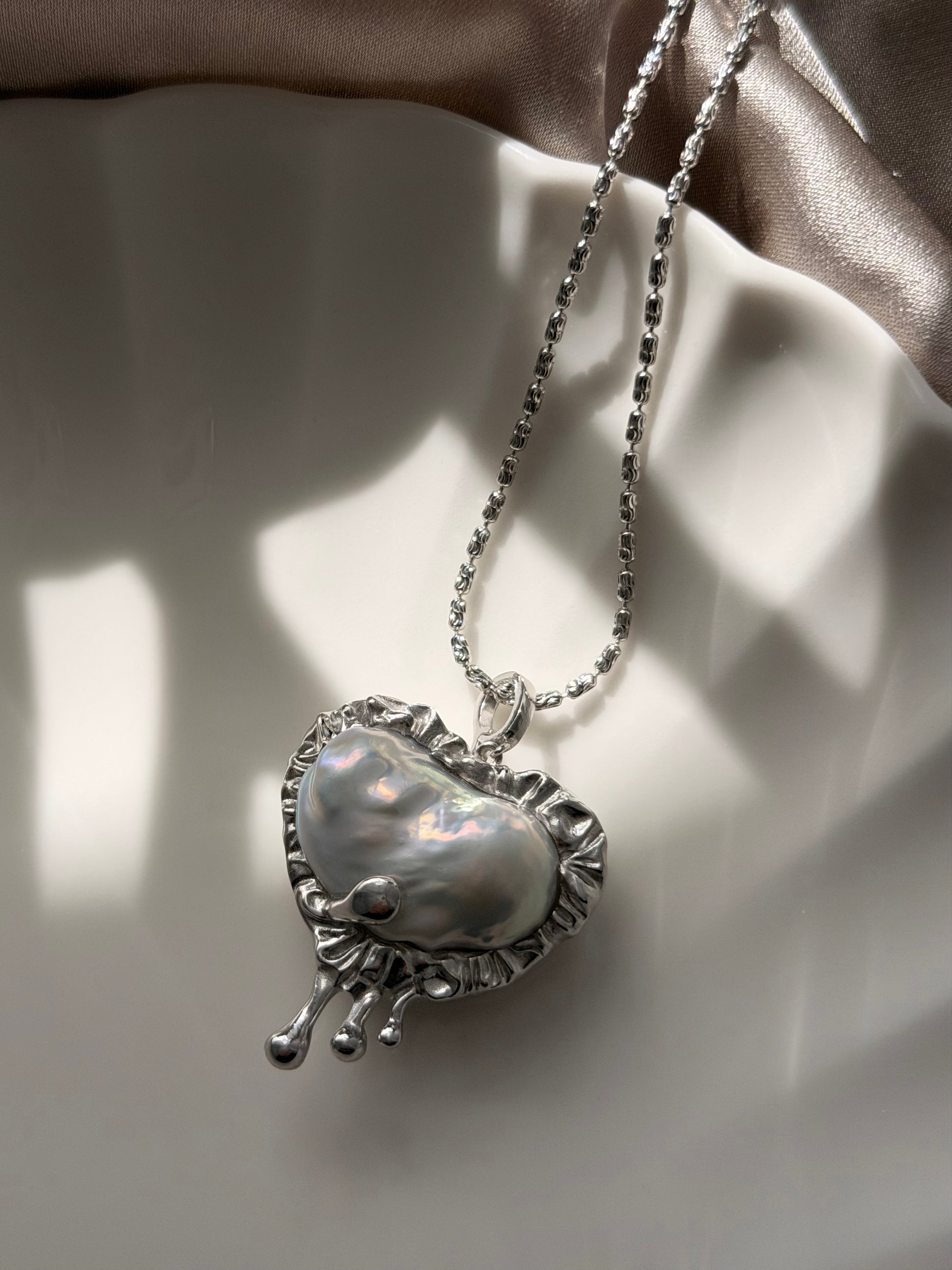 Aurora Liquid Heart Necklace