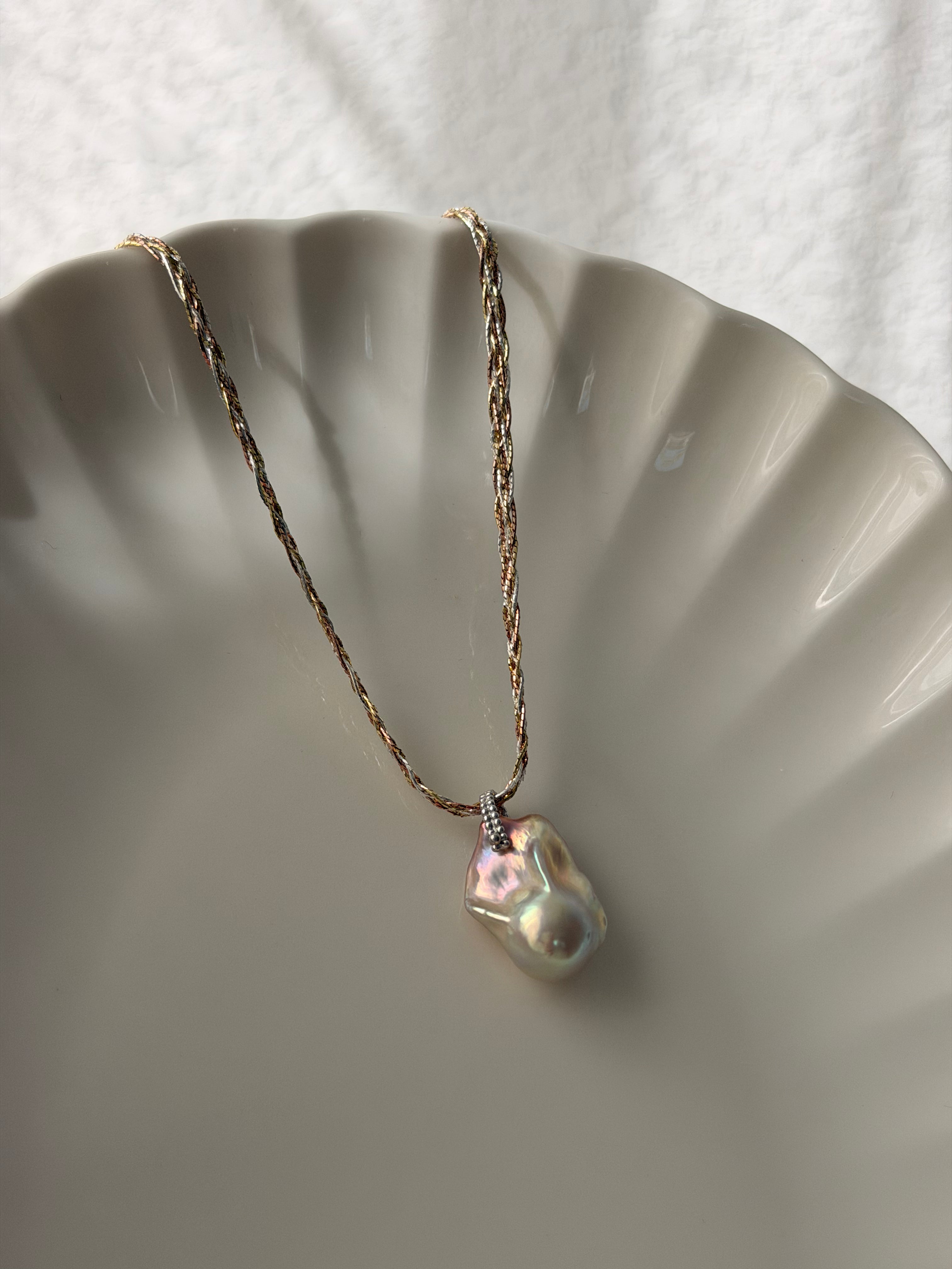 Blush Light Baroque Pearl Necklace