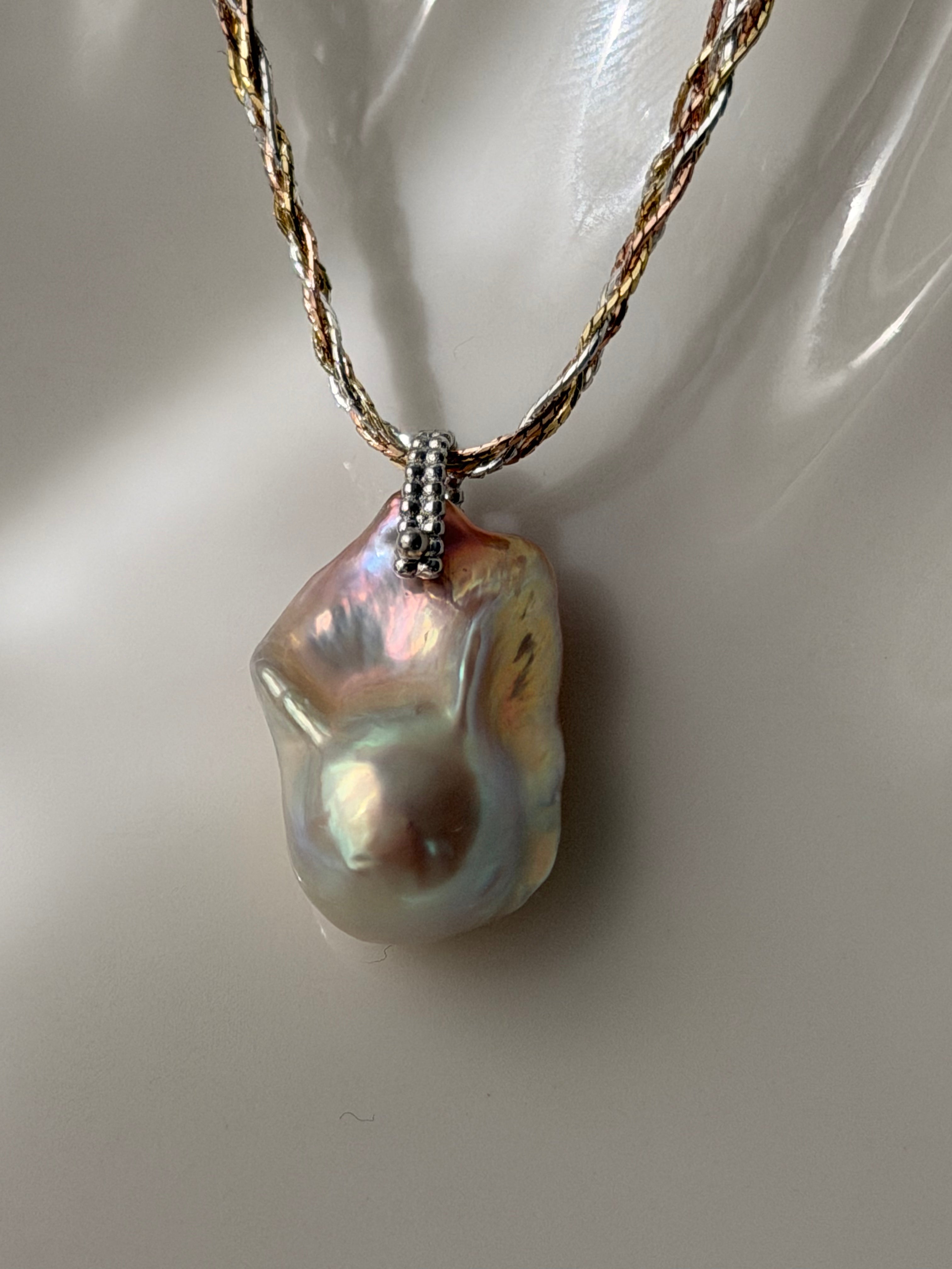 Blush Light Baroque Pearl Necklace