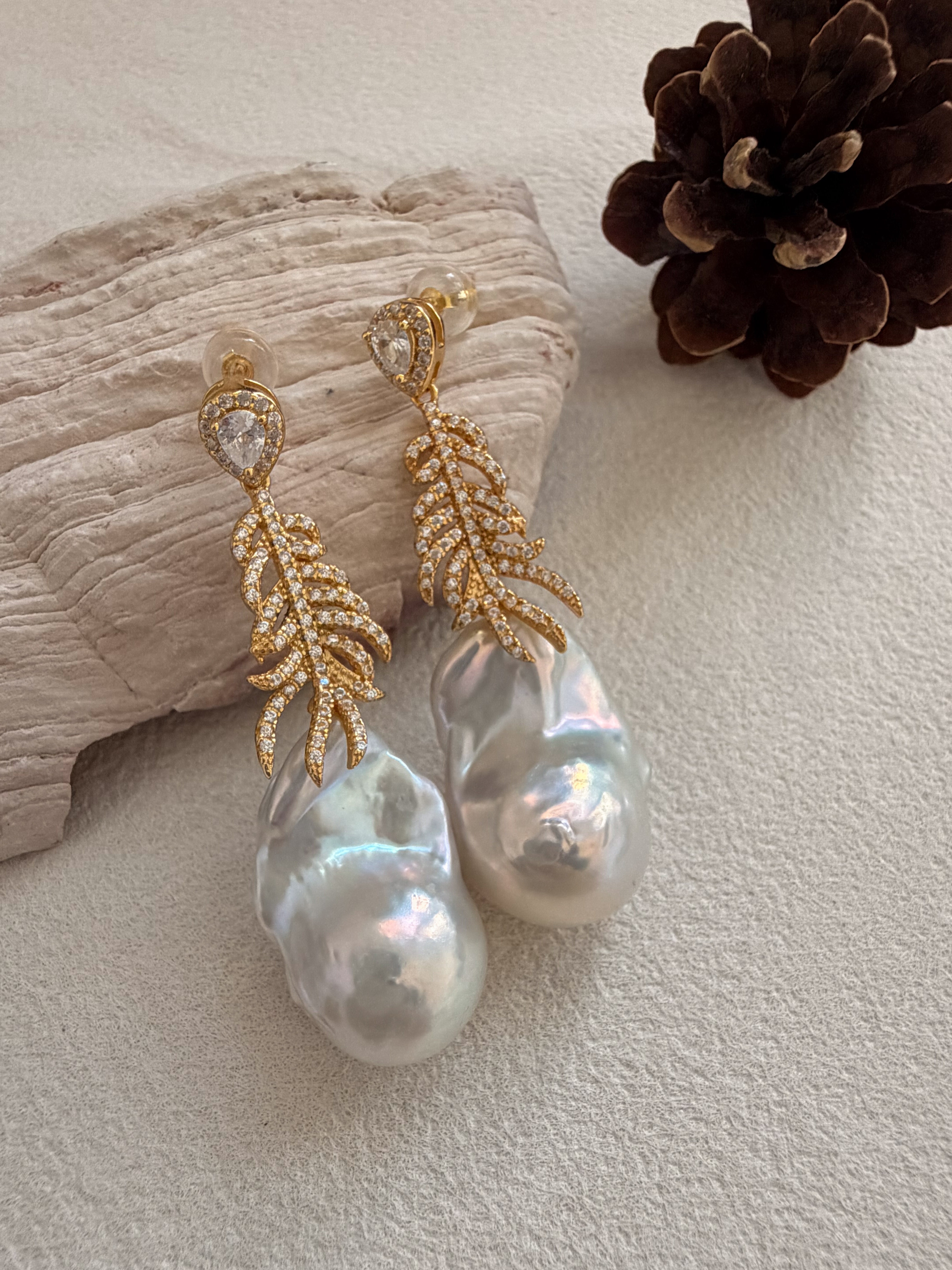 Born to Shine | Aurora Baroque Pearl Earrings