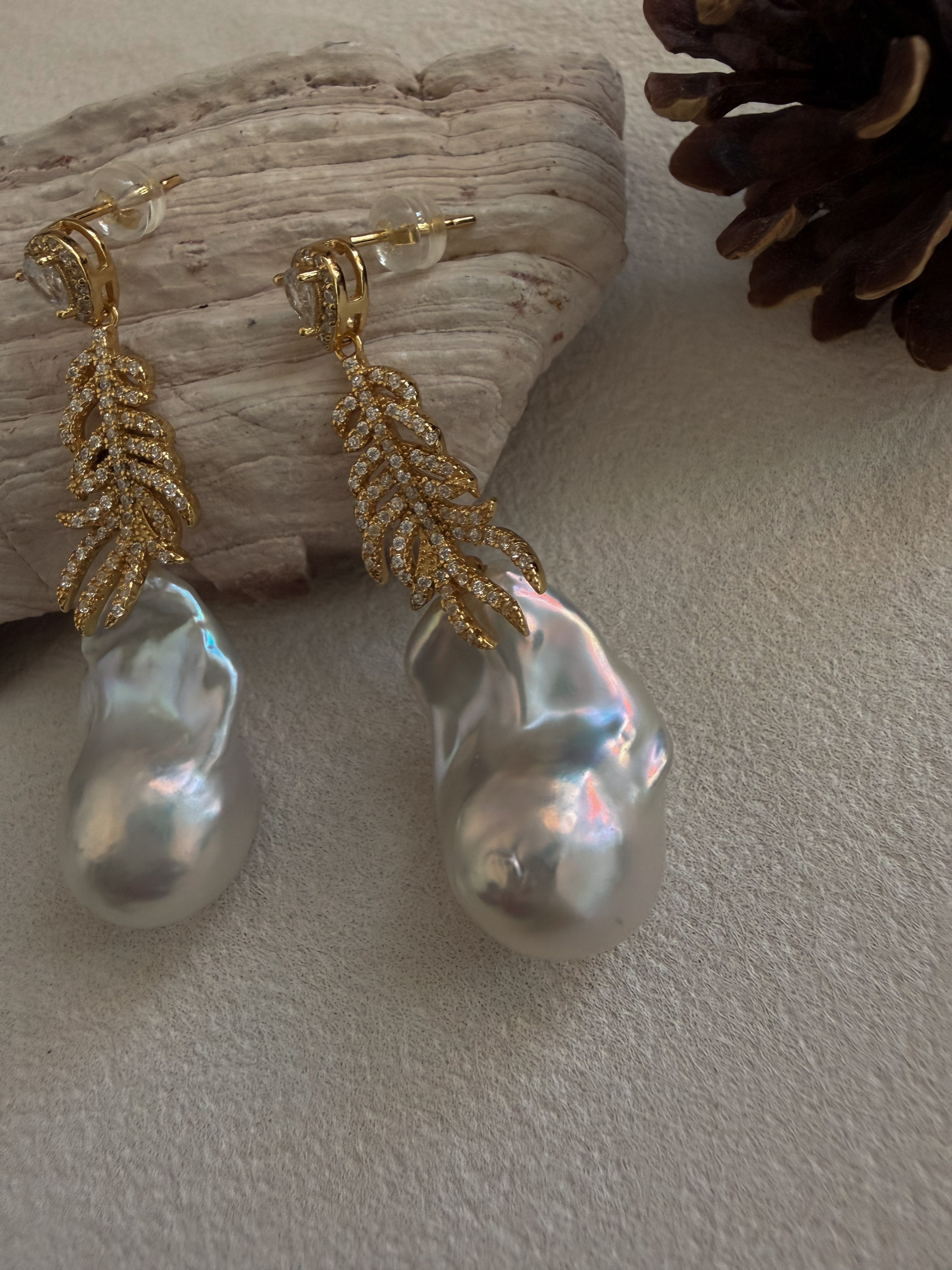 Born to Shine | Aurora Baroque Pearl Earrings