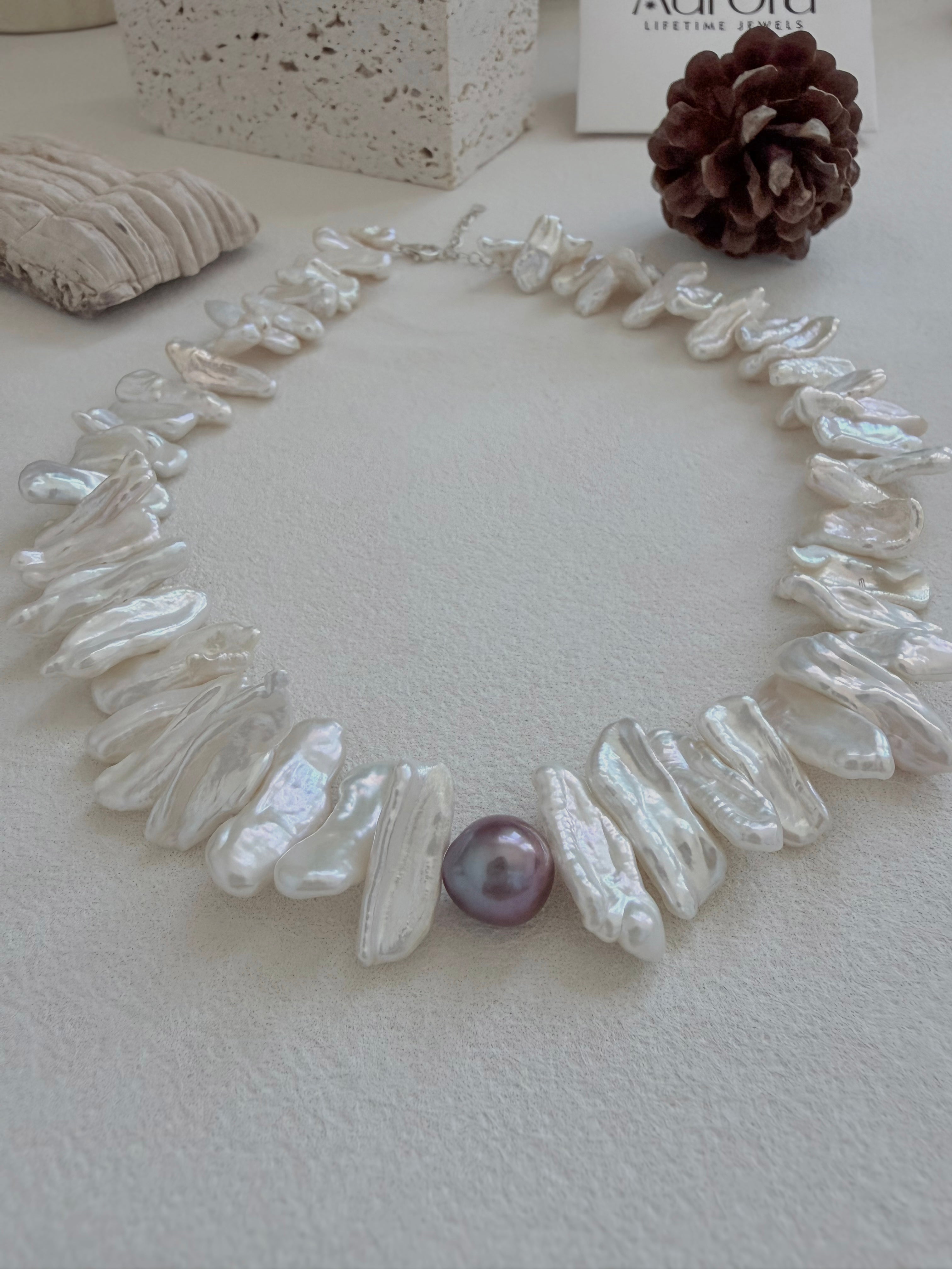 Ethereal Tide Baroque Necklace