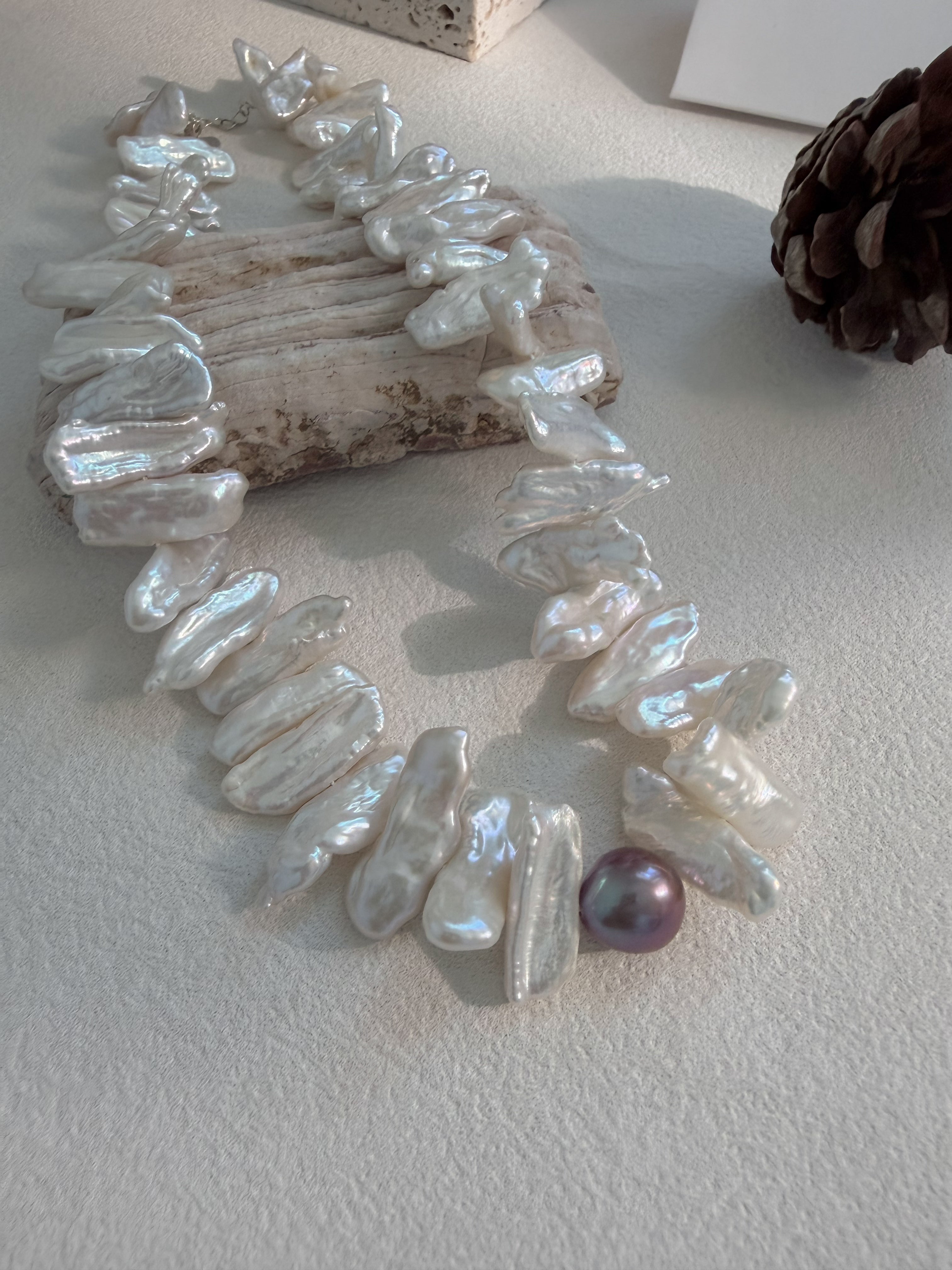 Ethereal Tide Baroque Necklace