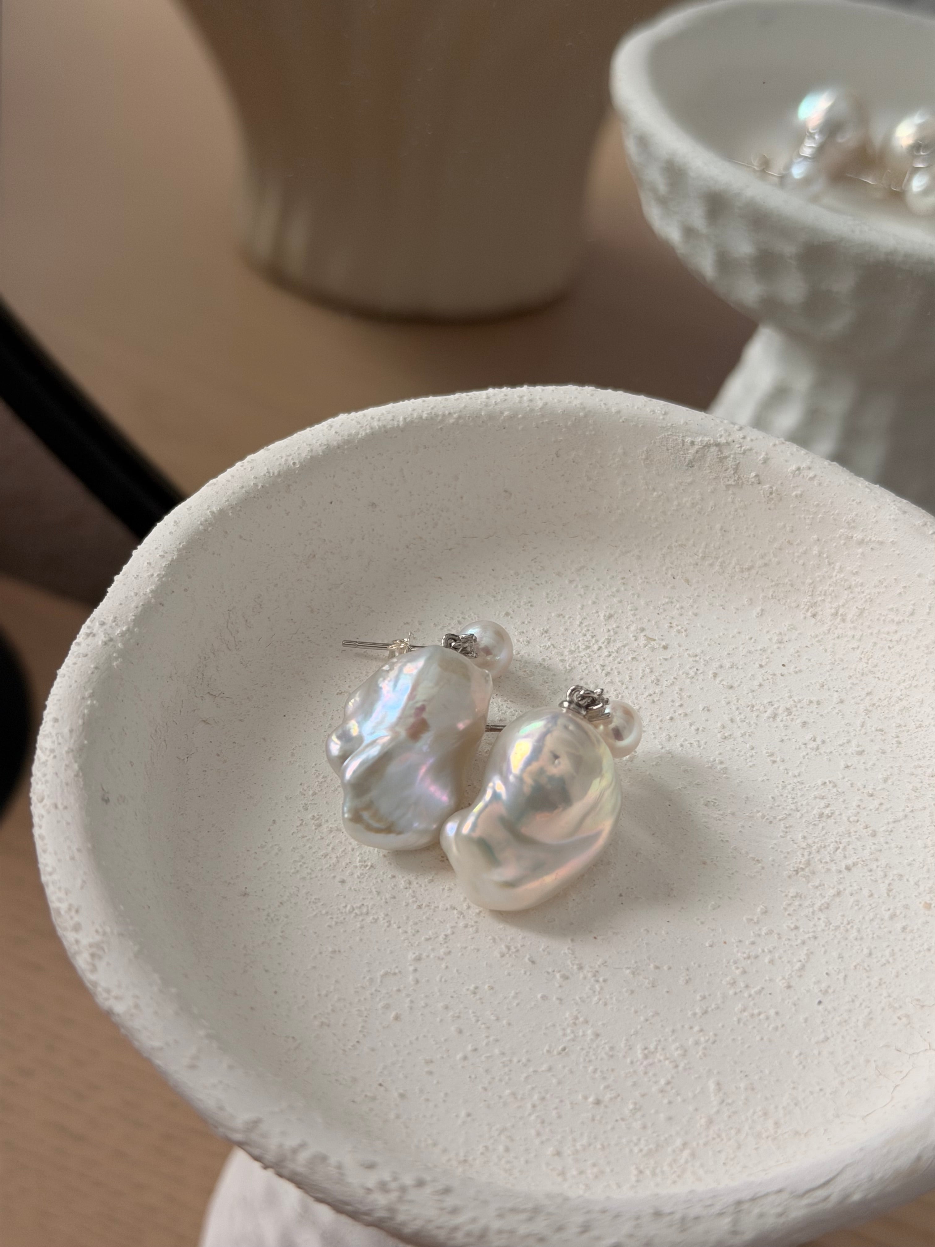 Seraph Moonwater Baroque Pearl Earrings