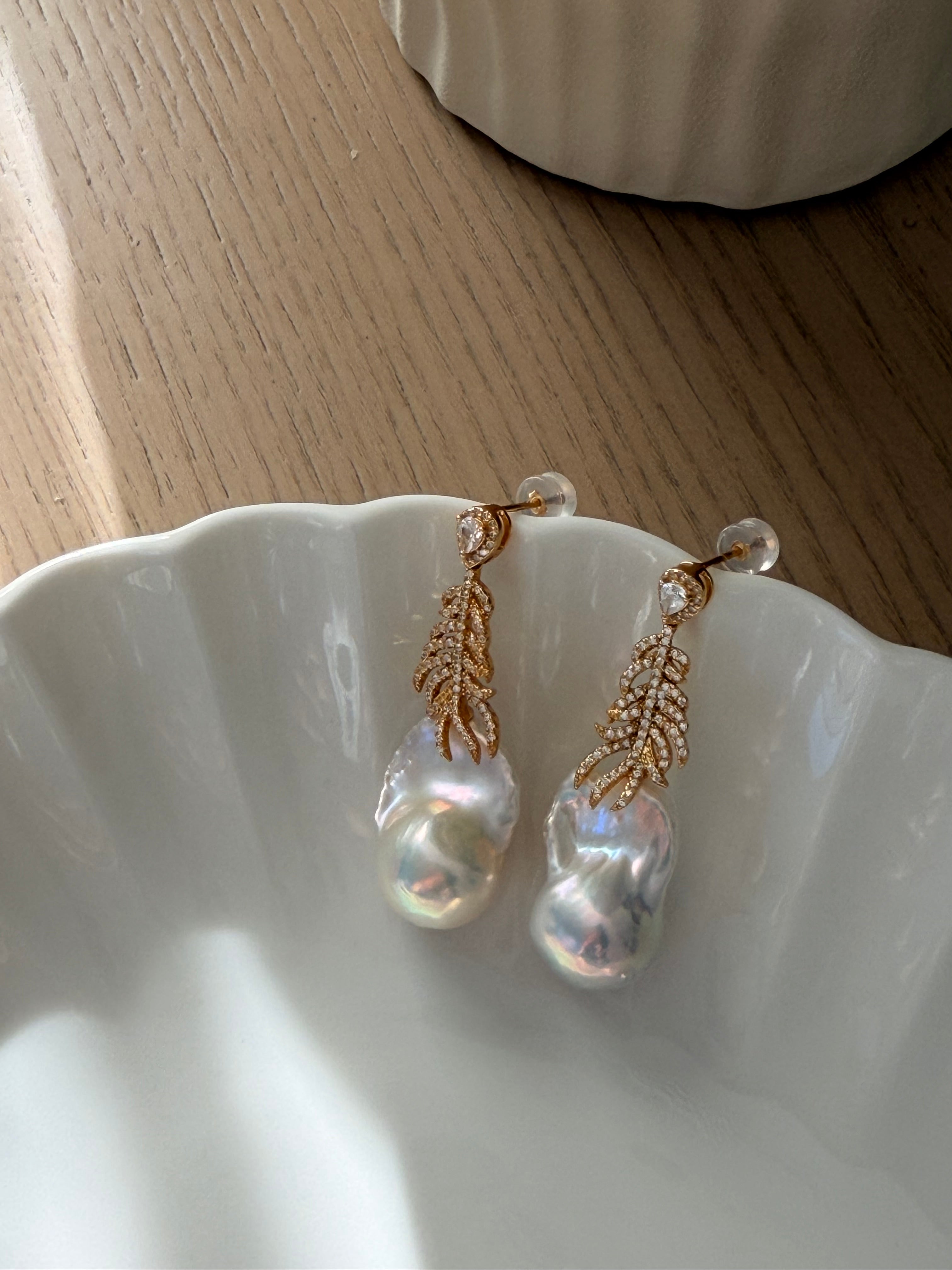 Pureform Baroque Pearl Earrings Baroque Pearl Earrings