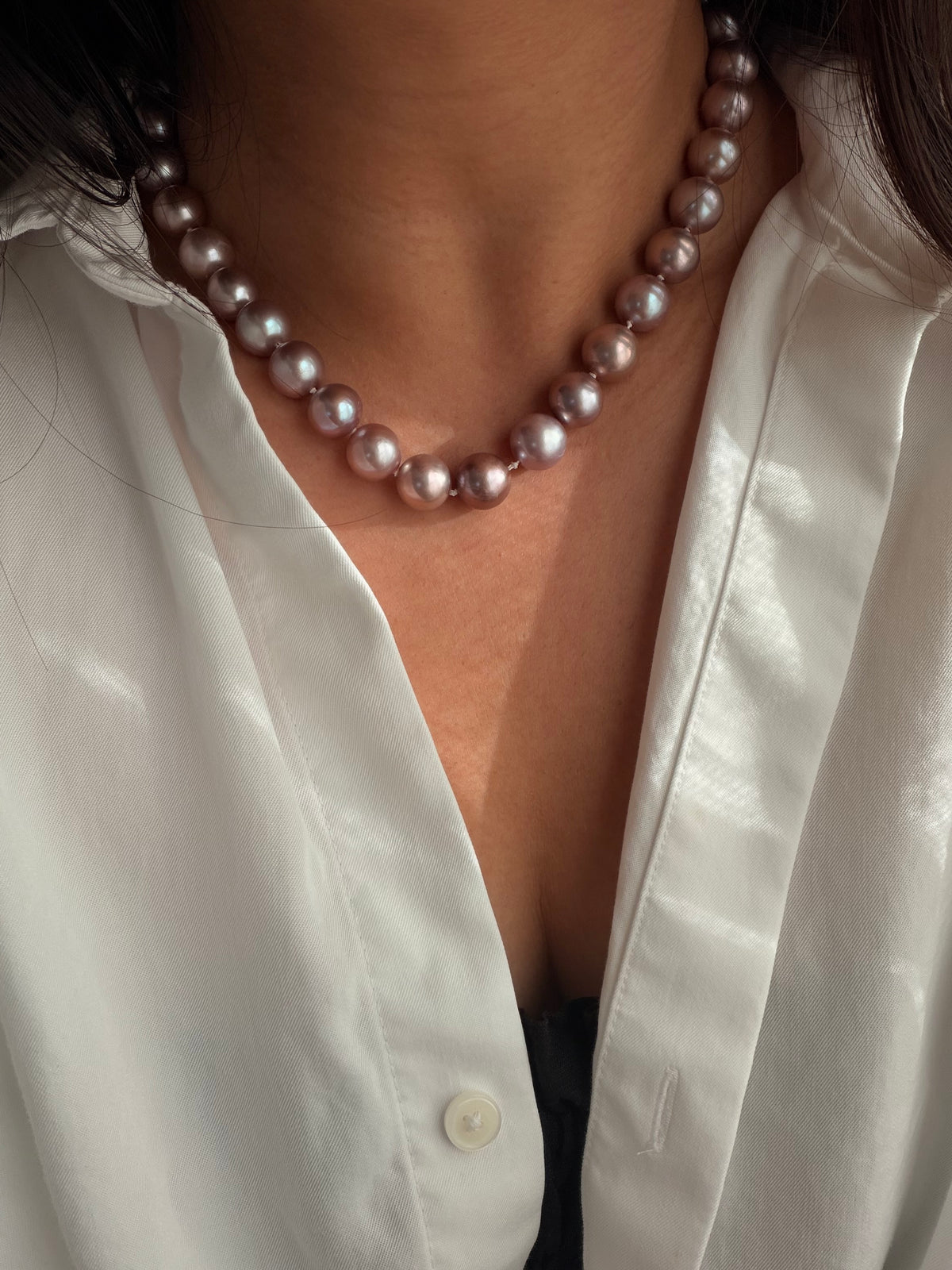 Lumi Necklace — Milky Lavender