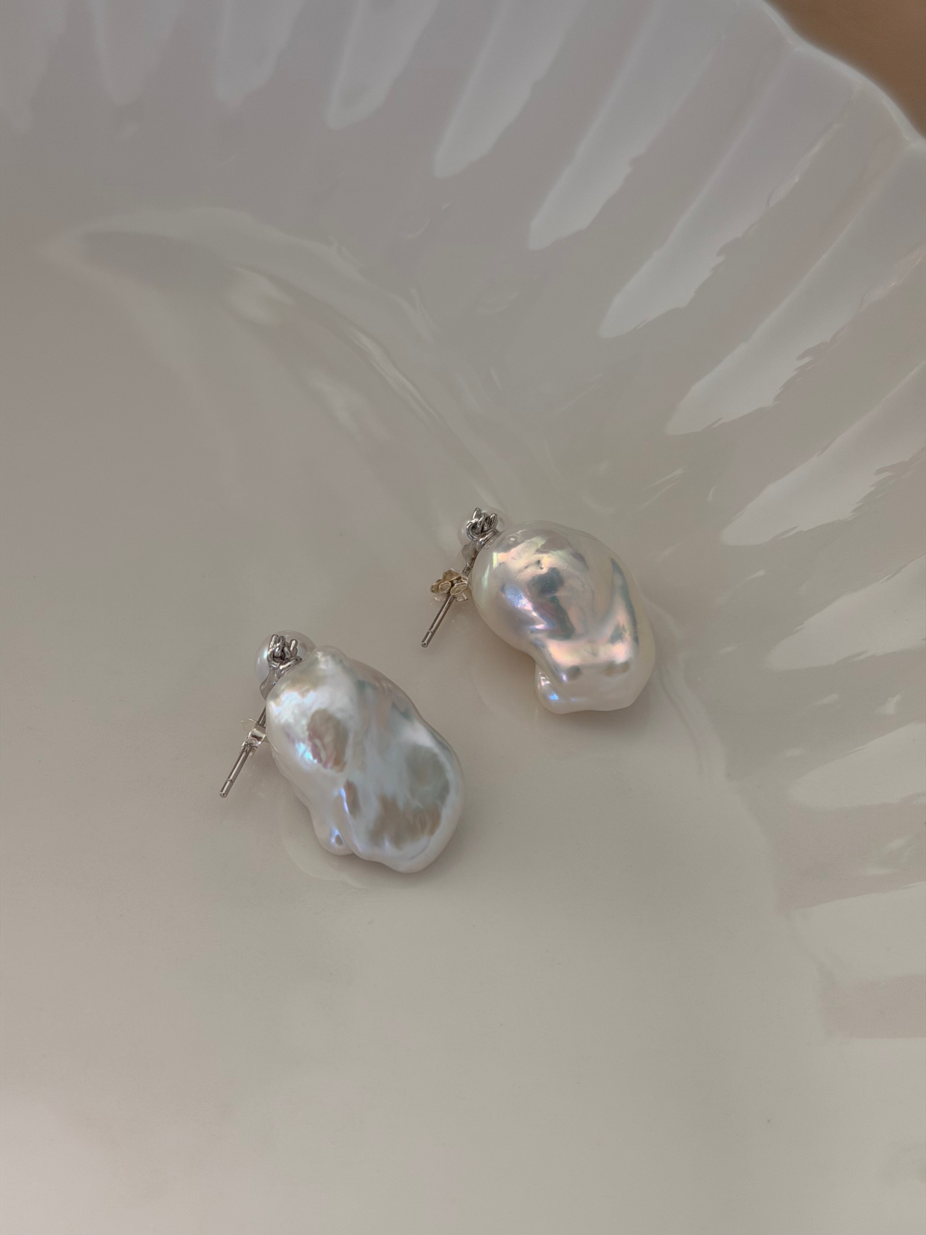 Seraph Moonwater Baroque Pearl Earrings