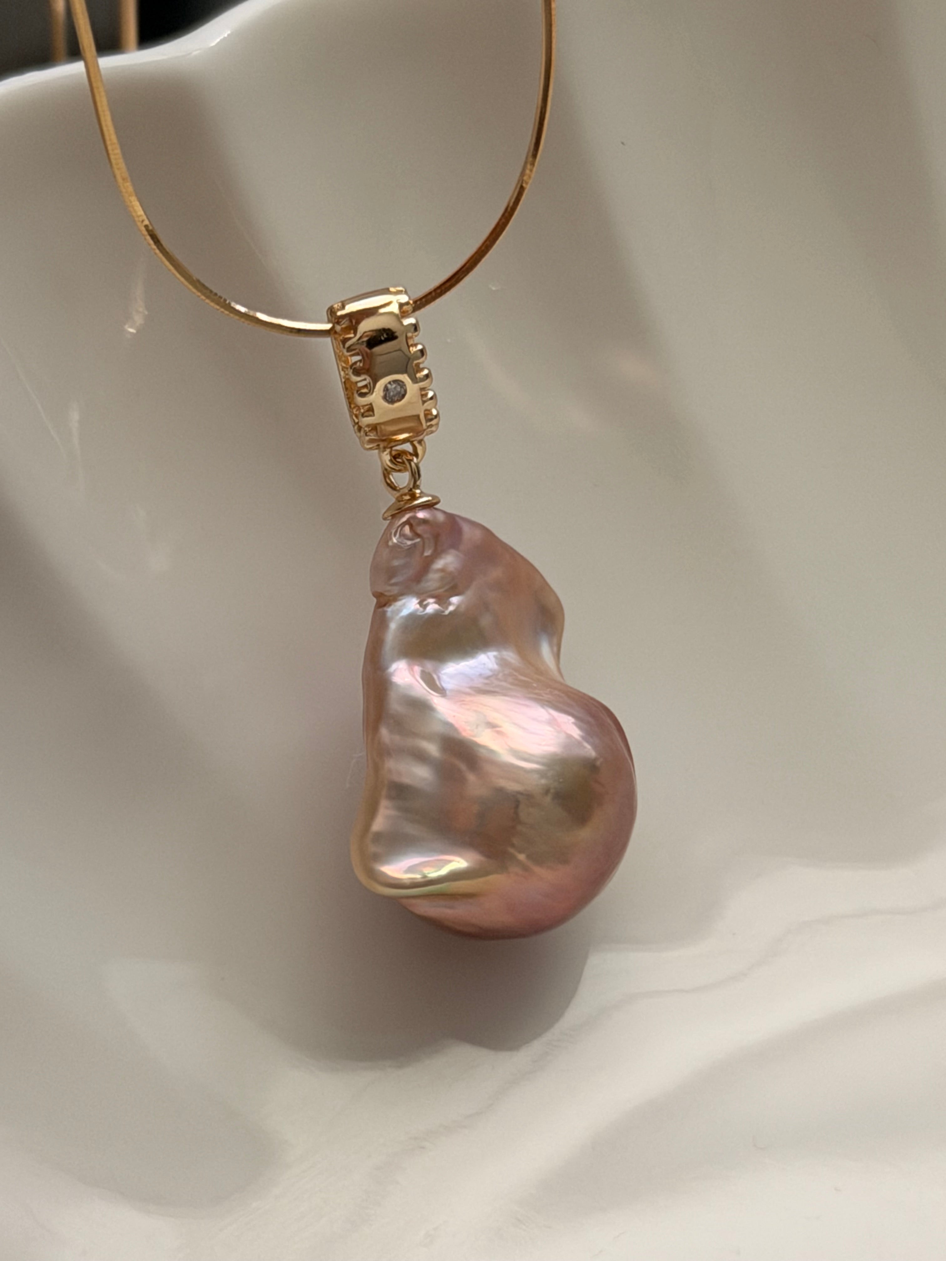 Golden Dawn Petite Baroque Necklace