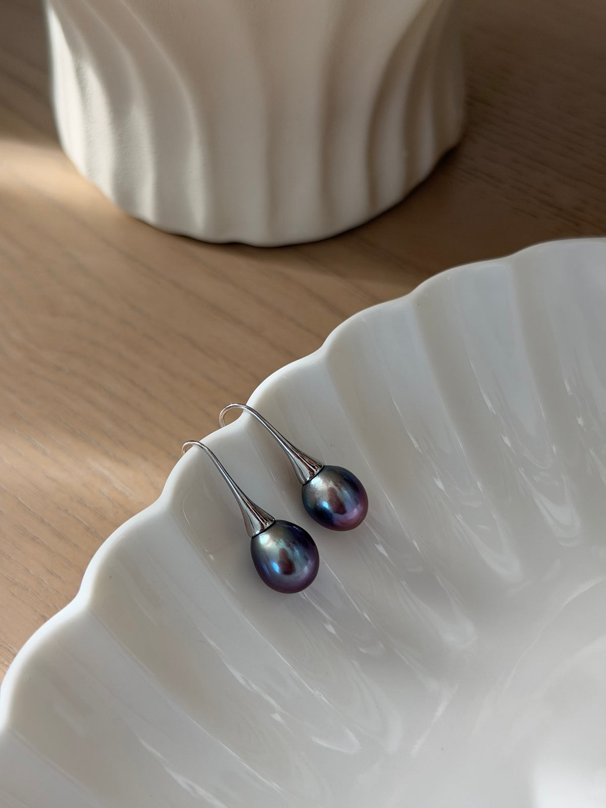 Forma Earrings— Blueberry