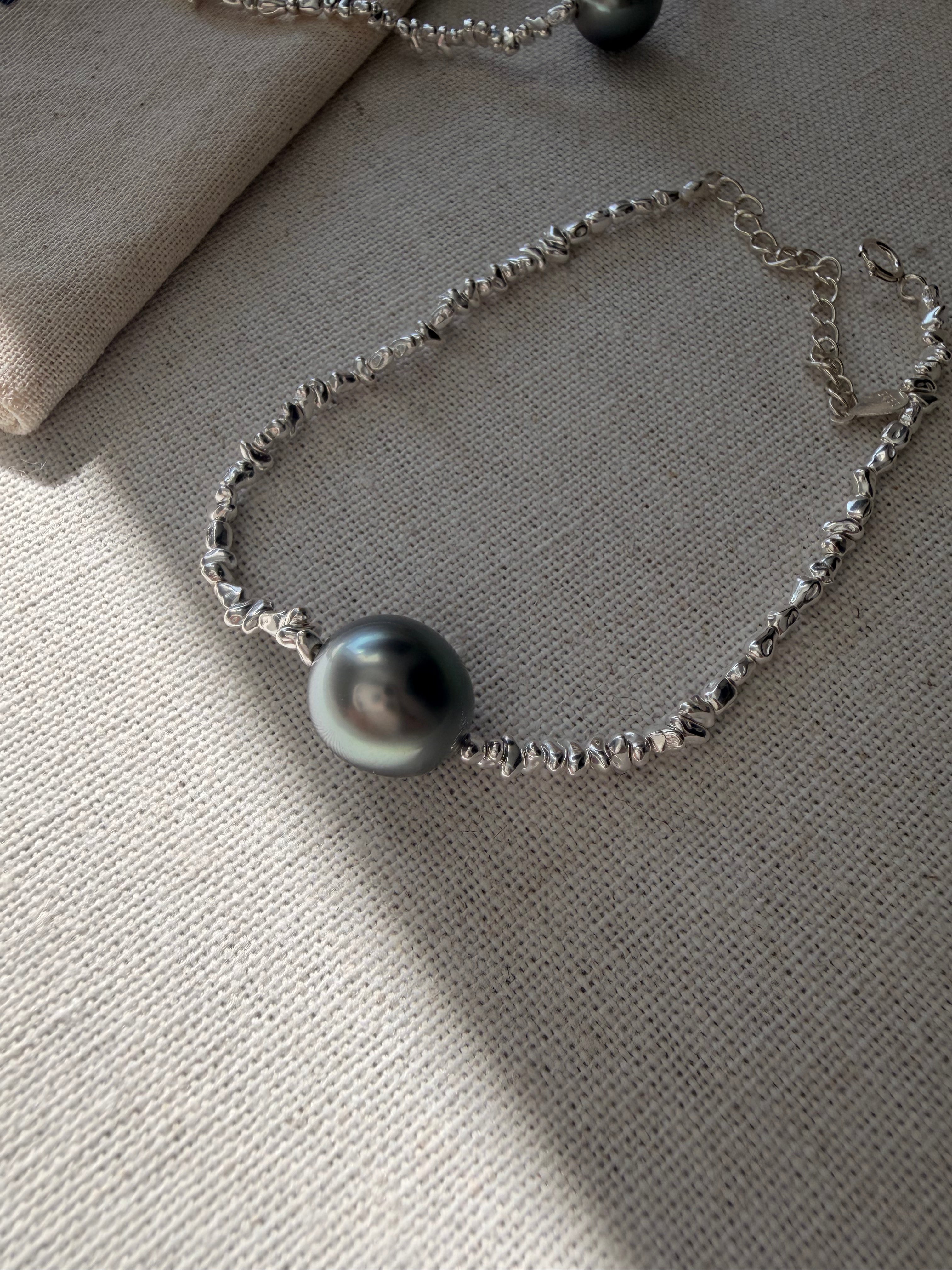 Moonlit Reef Tahitian Baroque Pearl Bracelet