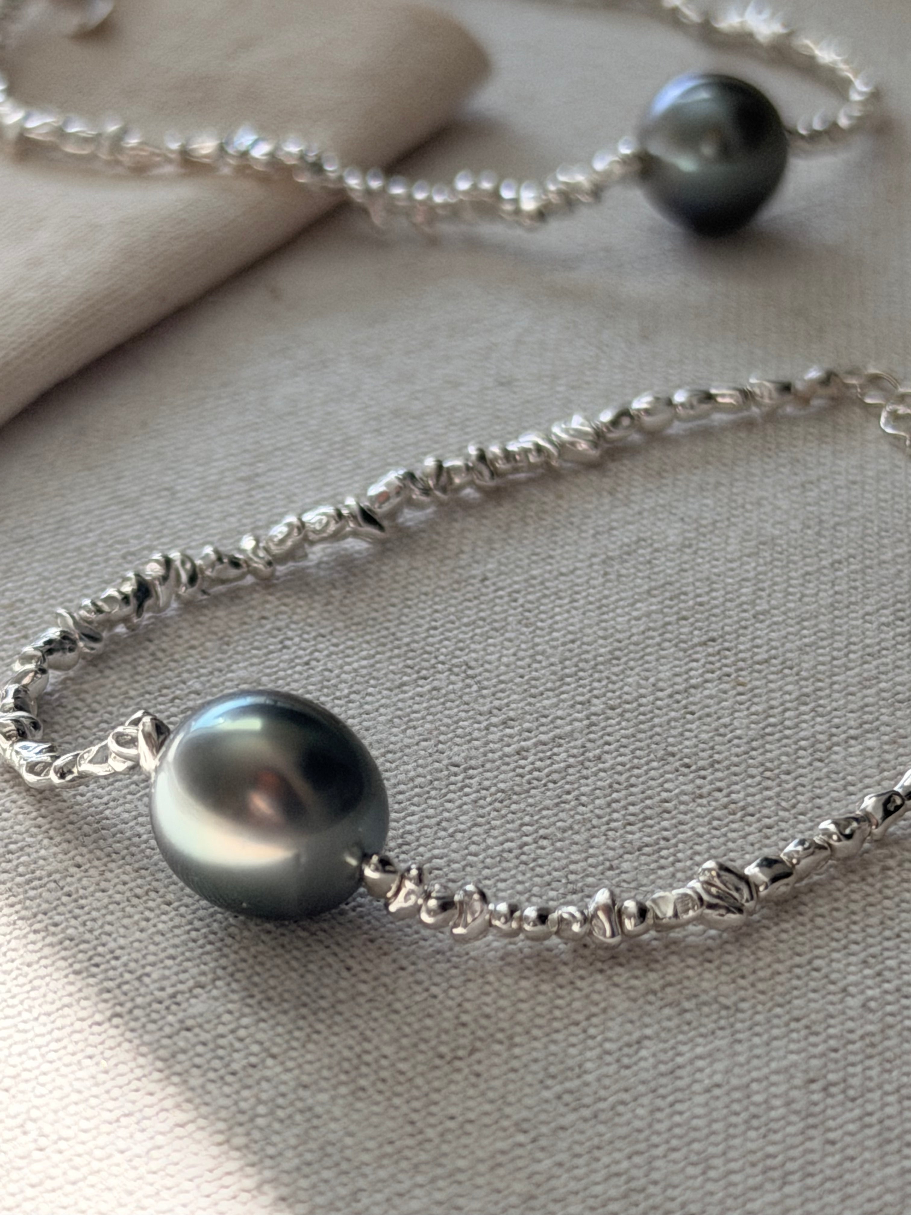 Moonlit Reef Tahitian Baroque Pearl Bracelet