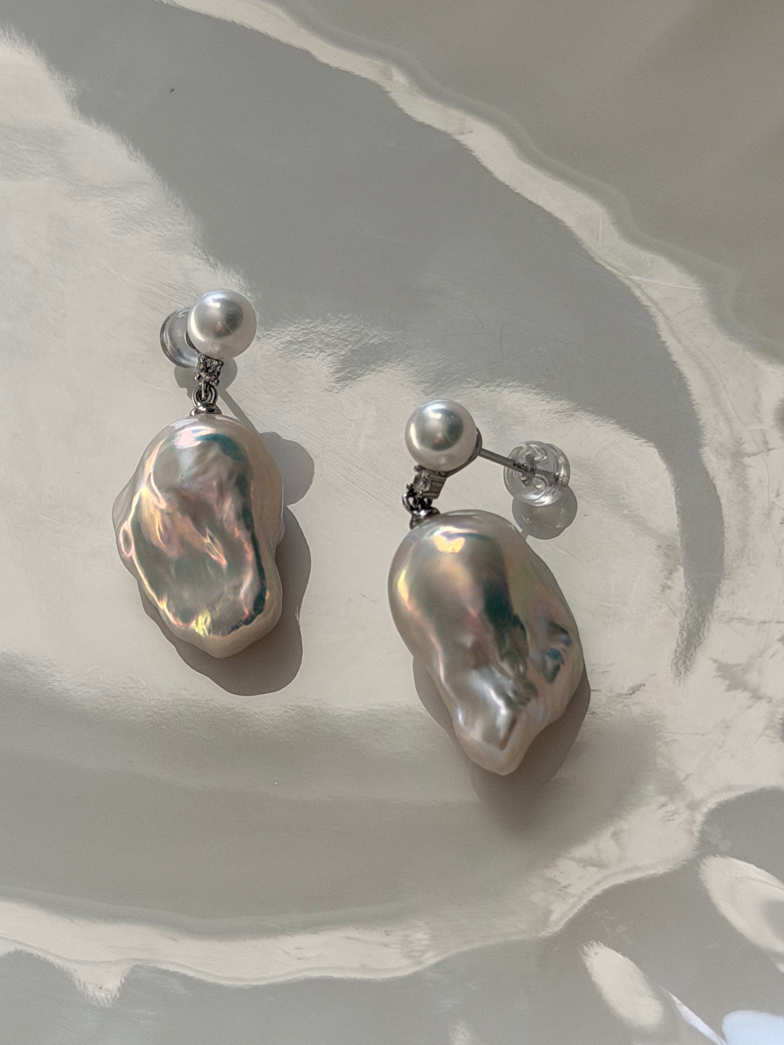 Seraph Moonwater Baroque Pearl Earrings