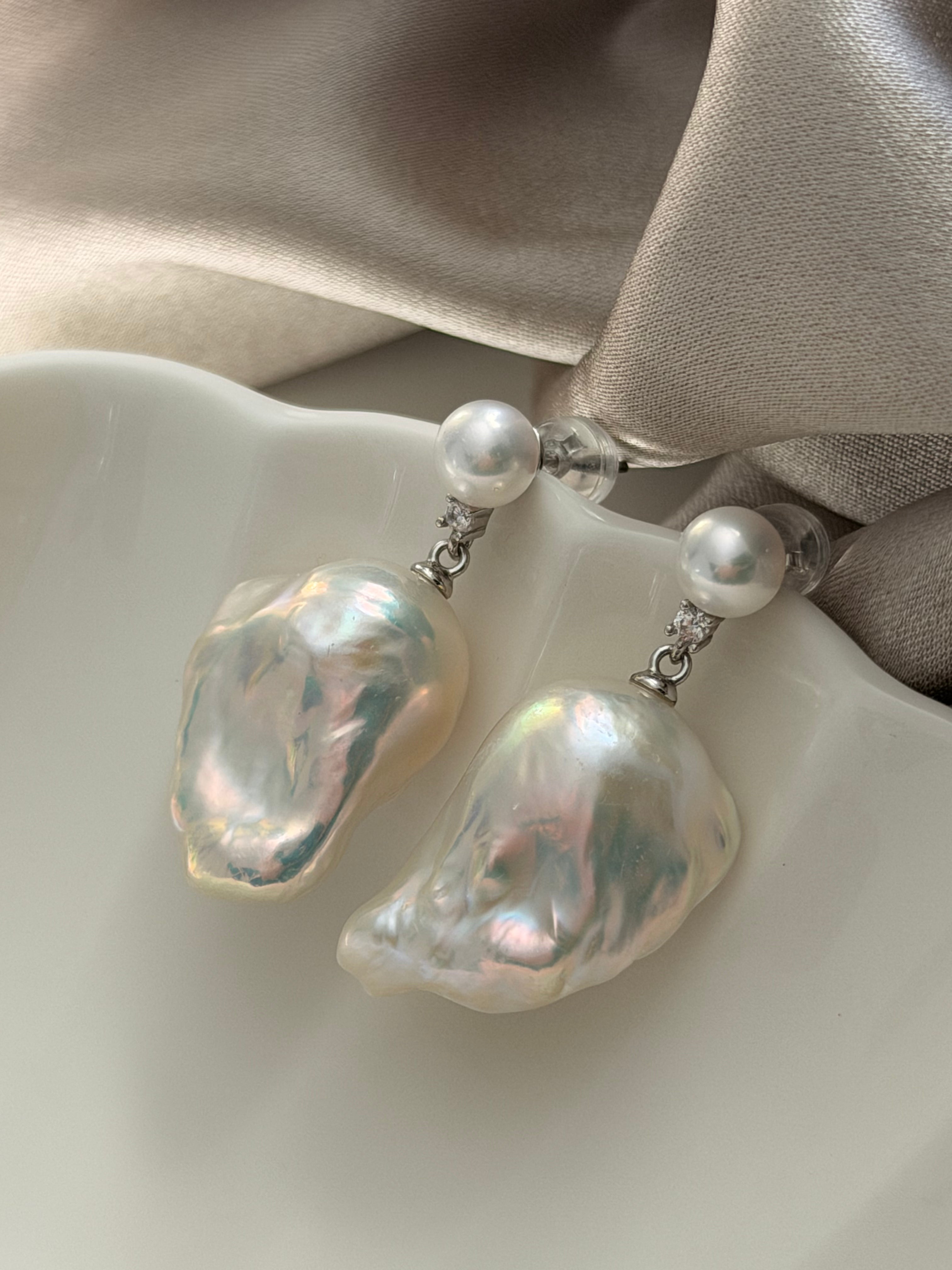 Seraph Moonwater Baroque Pearl Earrings