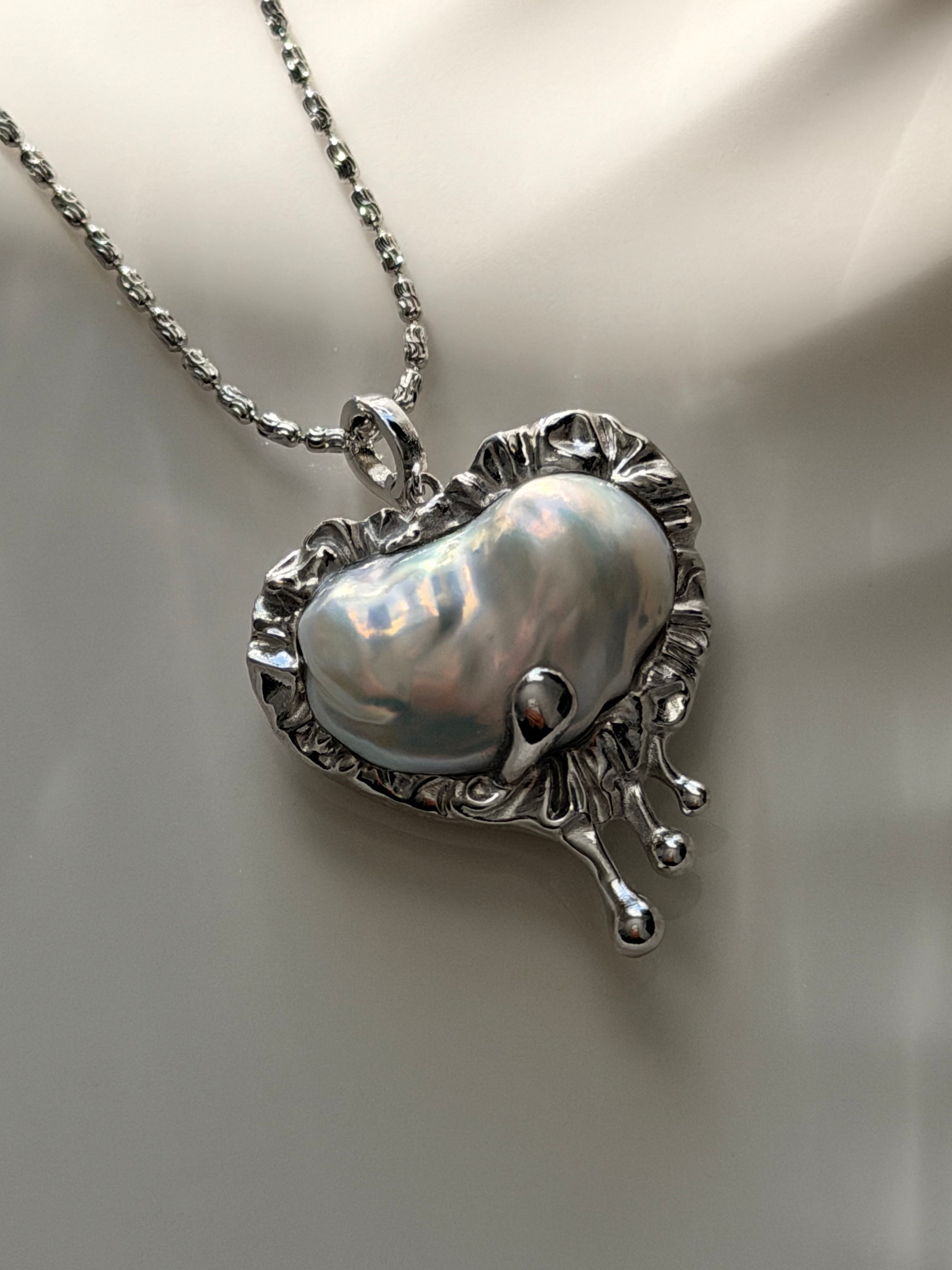 Aurora Liquid Heart Necklace