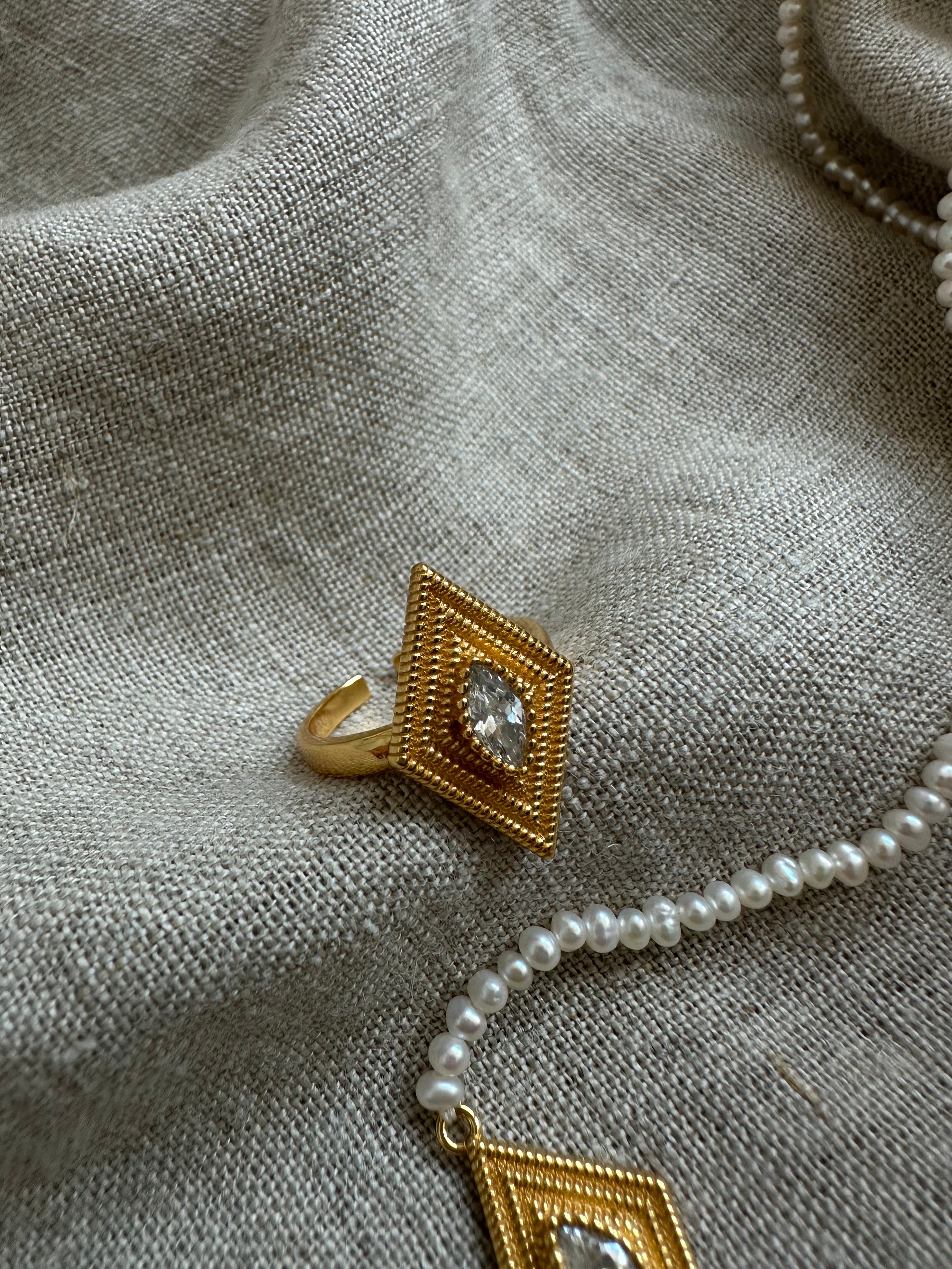 Moonlit Promise Ring