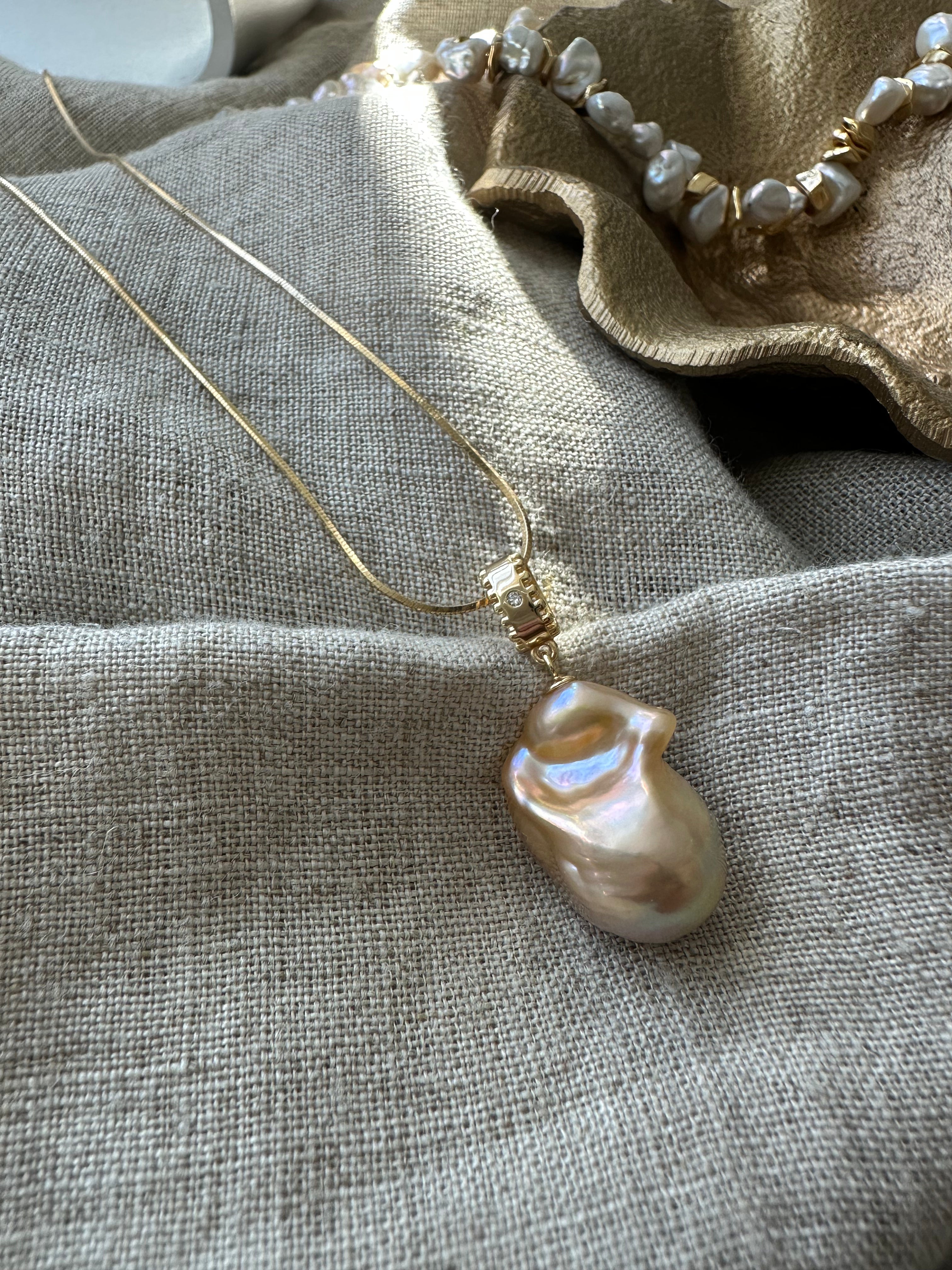 Golden Dawn Petite Baroque Necklace