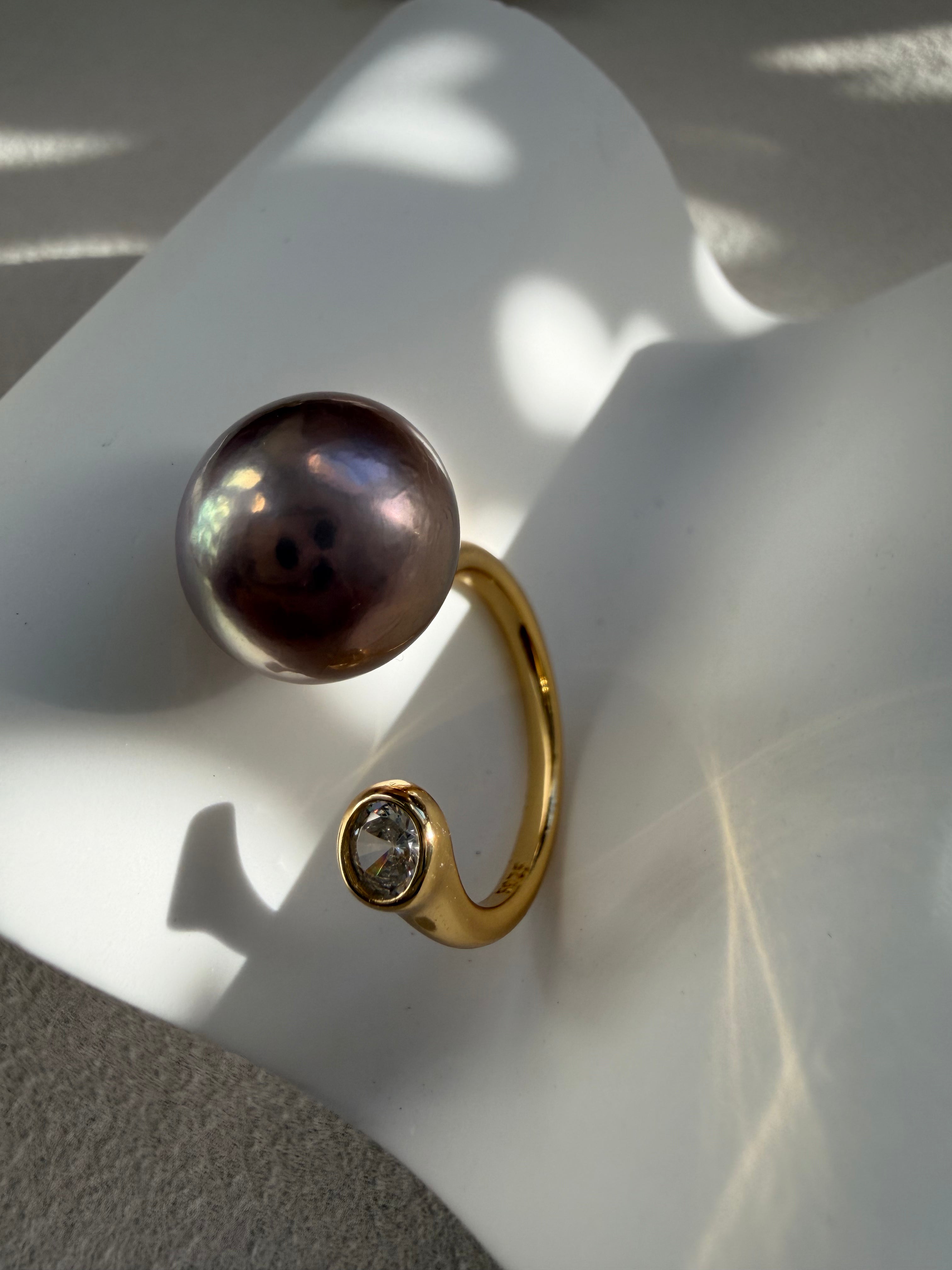 Mocha Aurora Ring