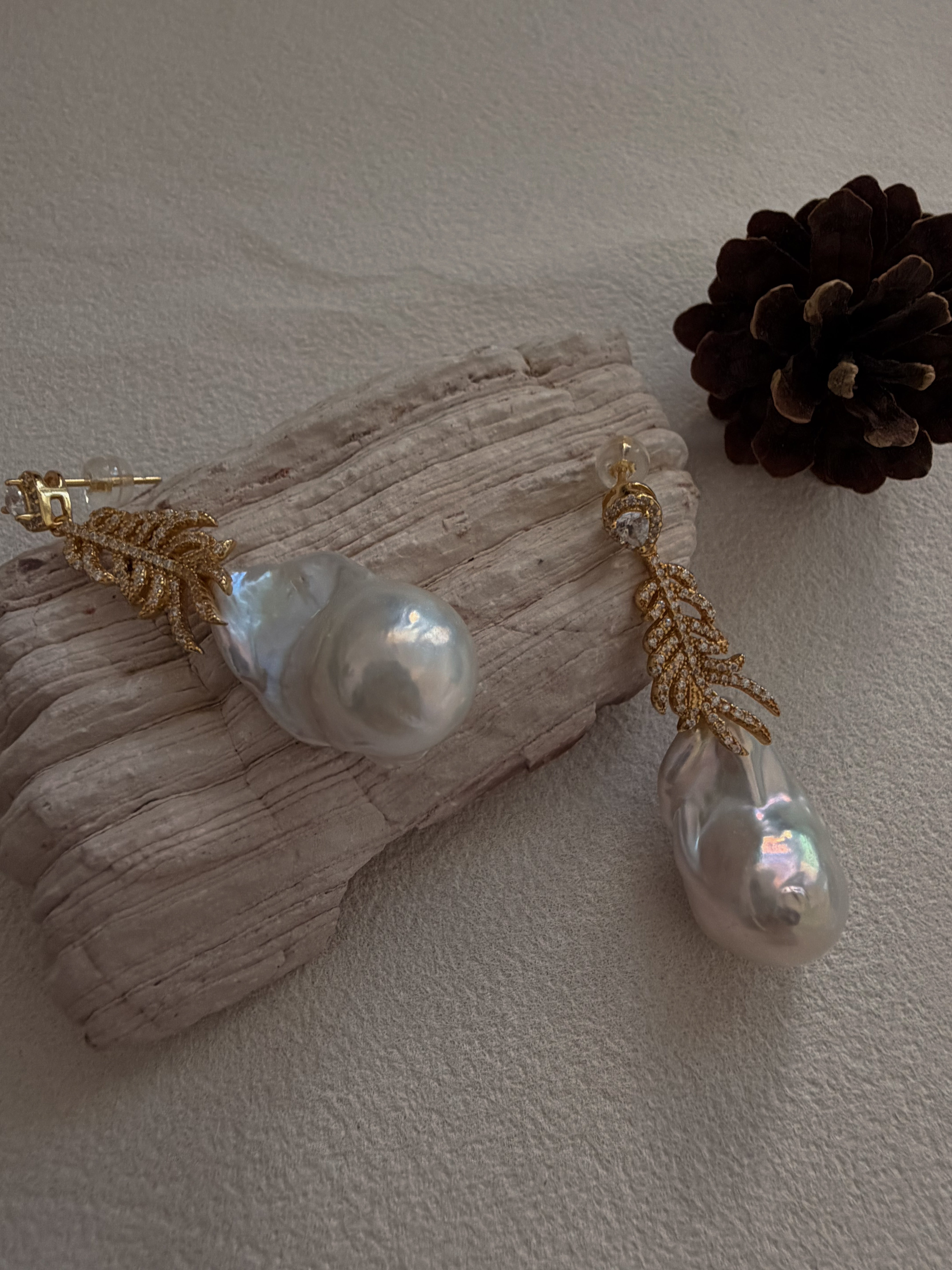 Born to Shine | Aurora Baroque Pearl Earrings