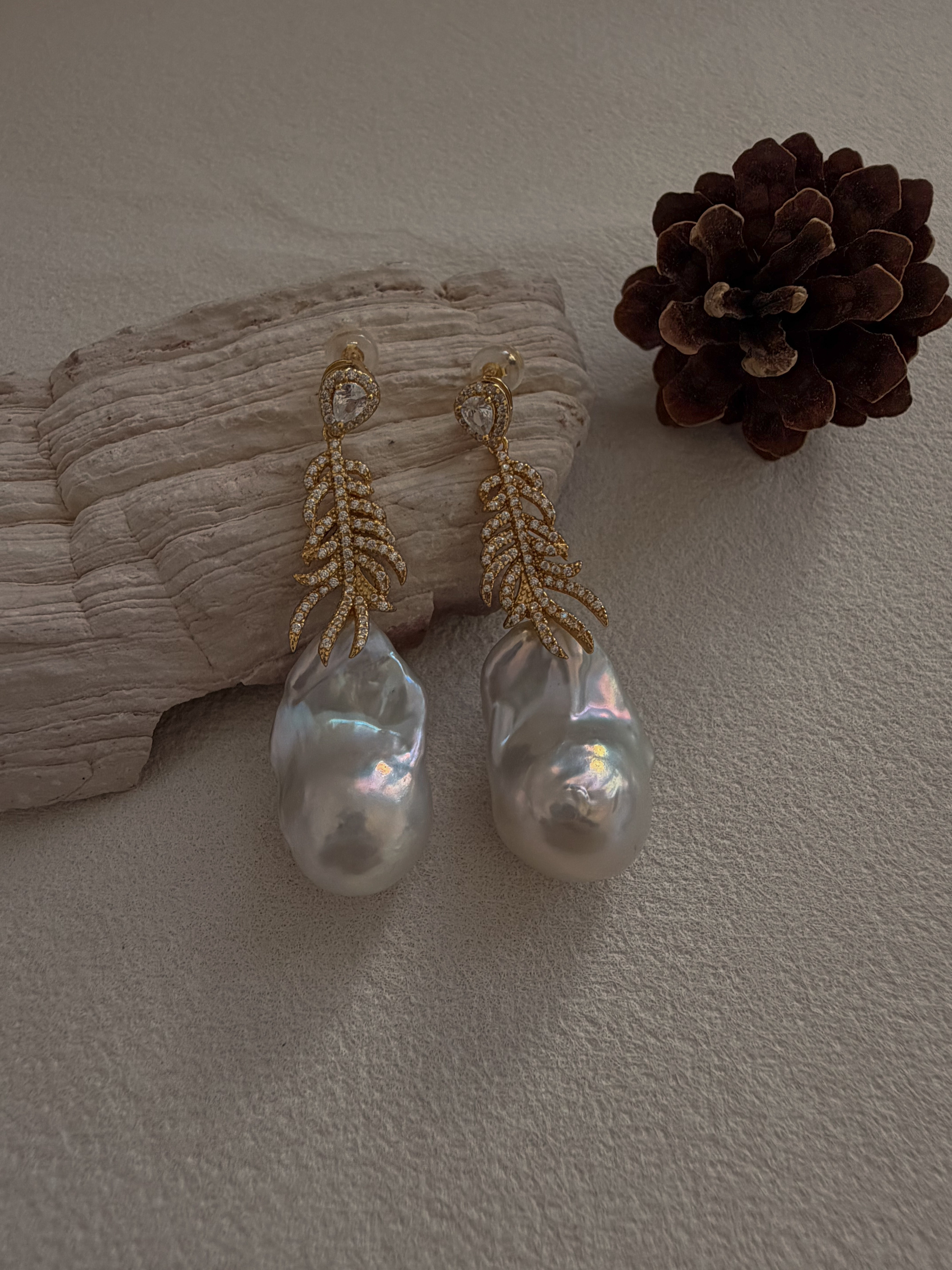 Born to Shine | Aurora Baroque Pearl Earrings