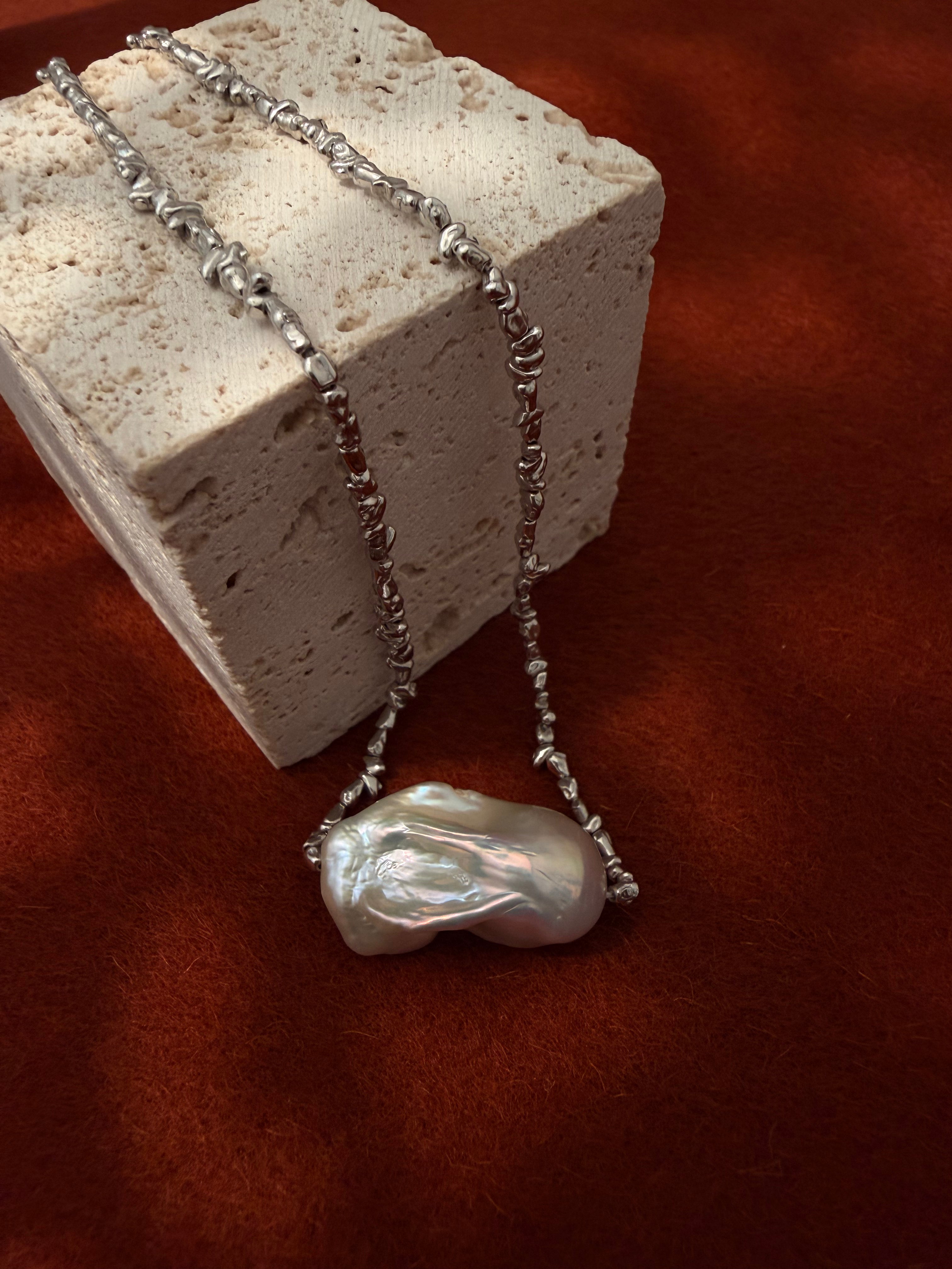 Quiet Current Baroque Necklace