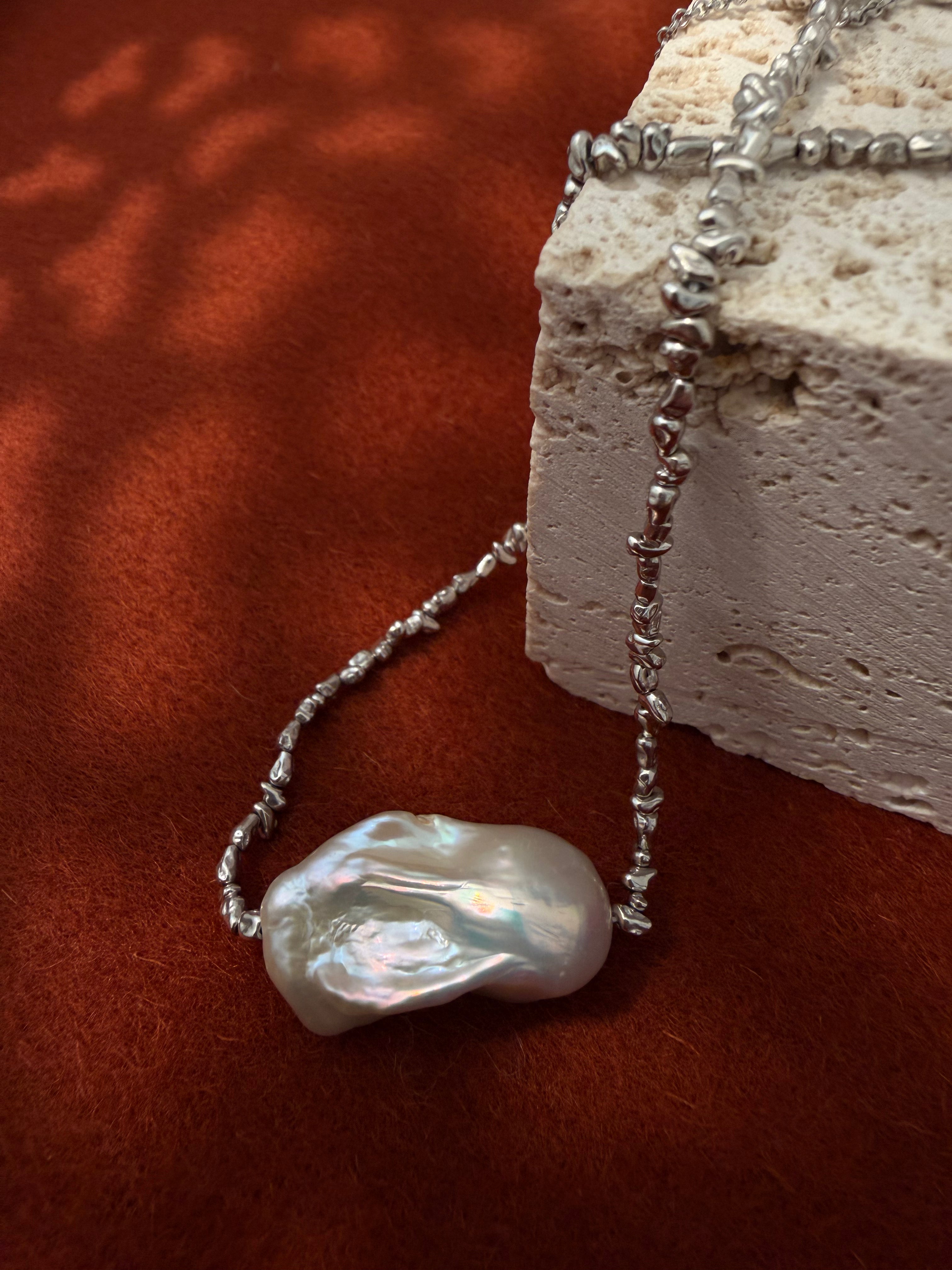 Quiet Current Baroque Necklace