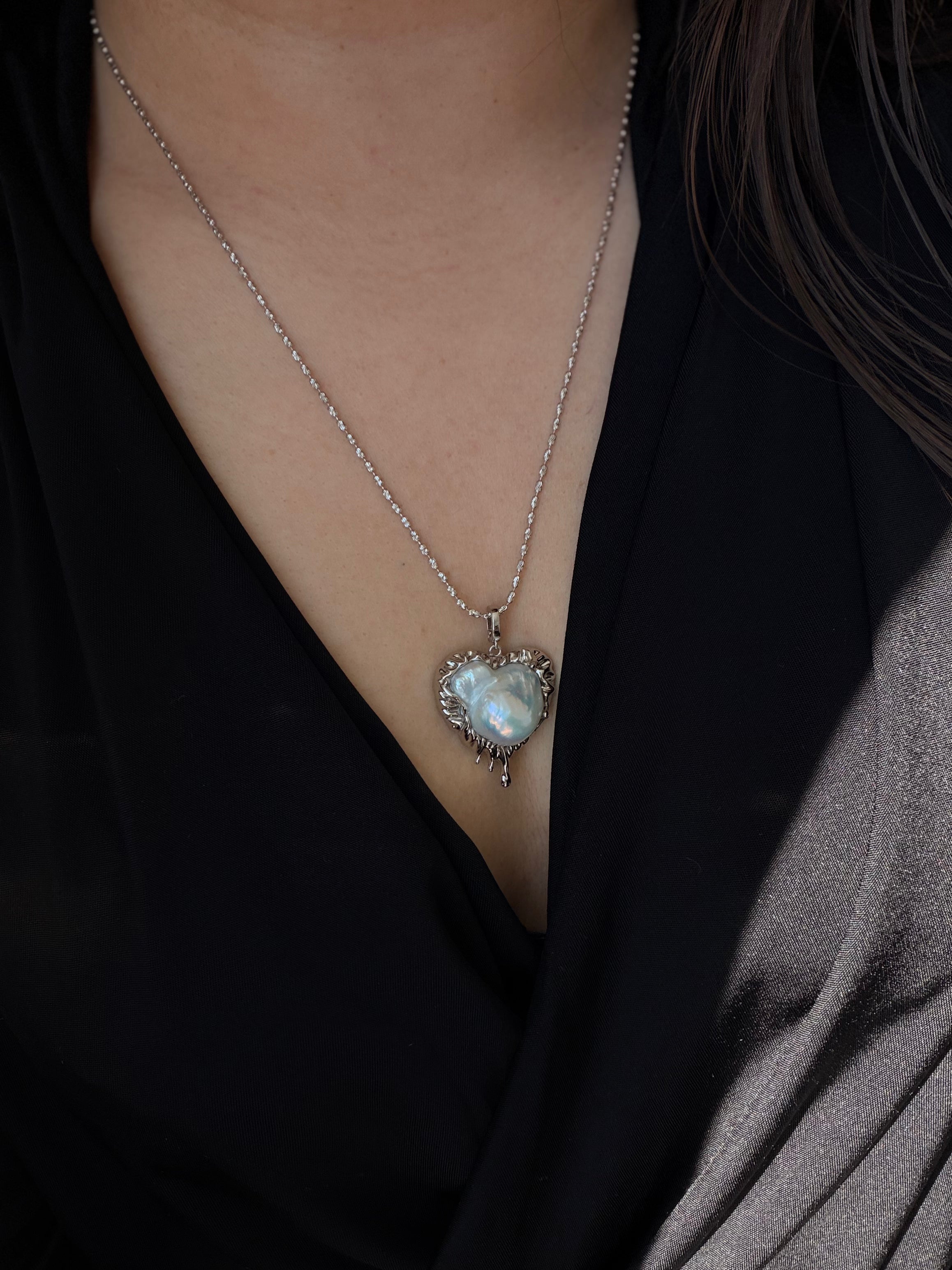 Soft Heart Baroque Necklace